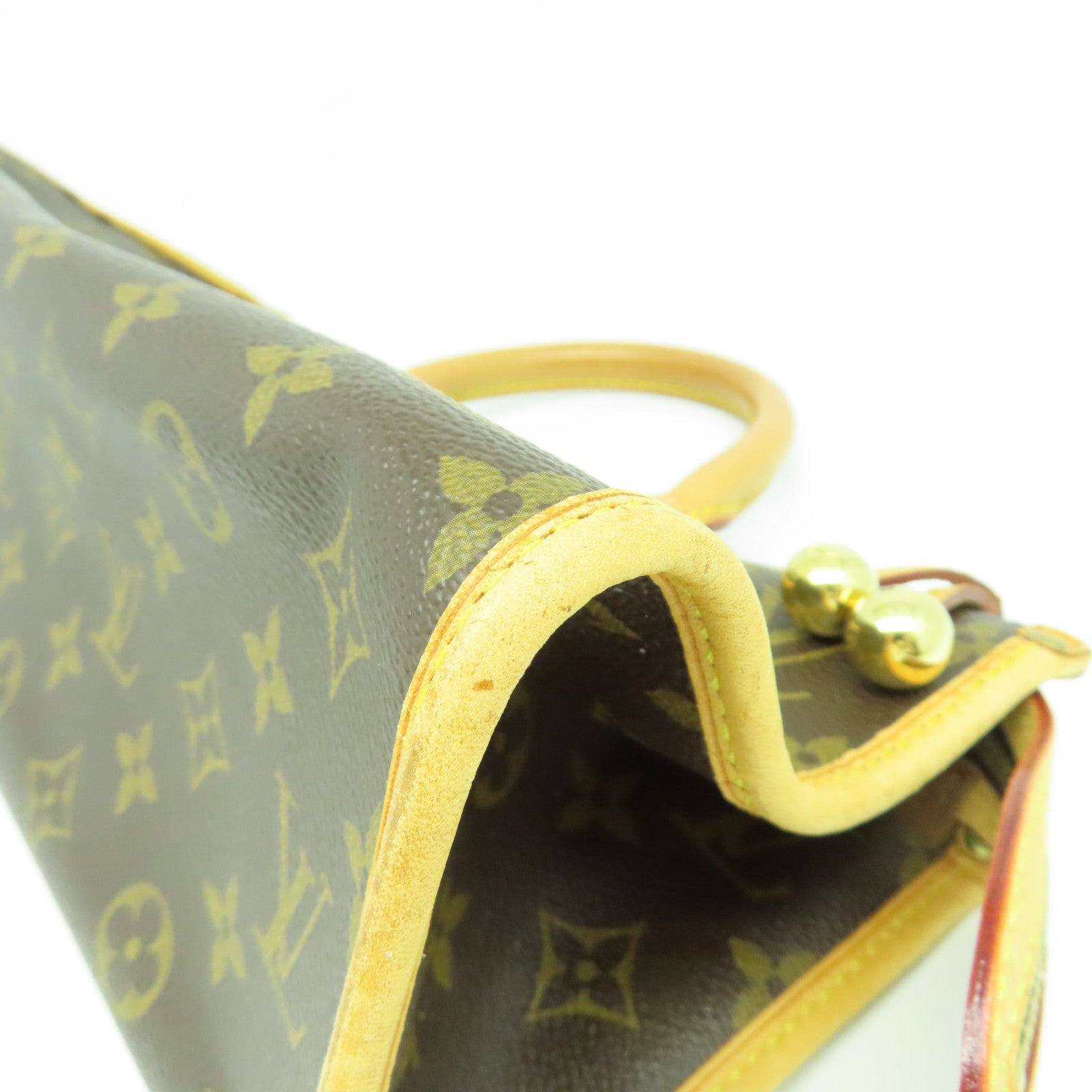 LOUIS VUITTON 【清倉大減價】Monogram Popincourt金扣手挽袋啡色