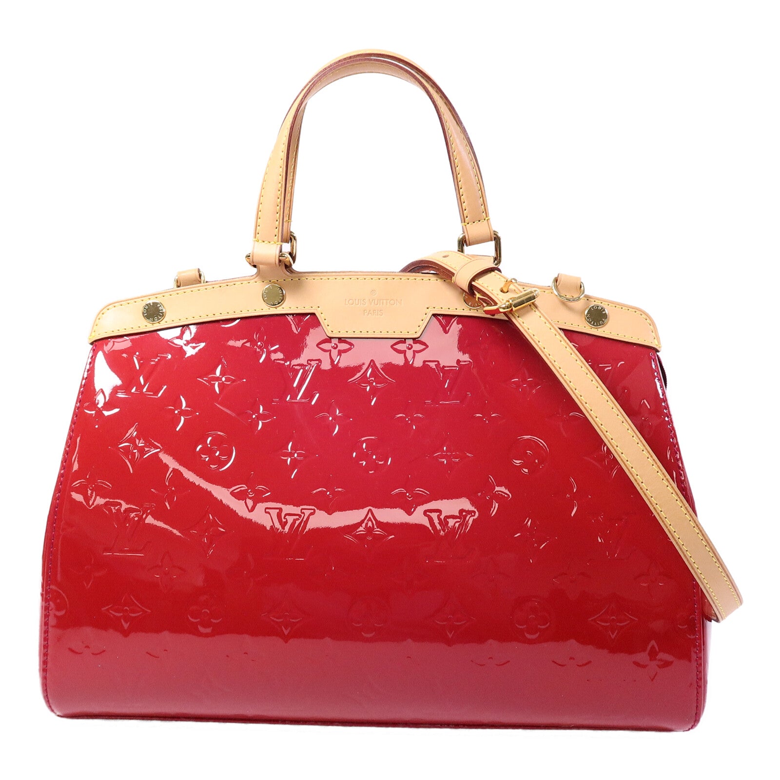 LOUIS VUITTON Monogram Vernis Brea MM手挽袋