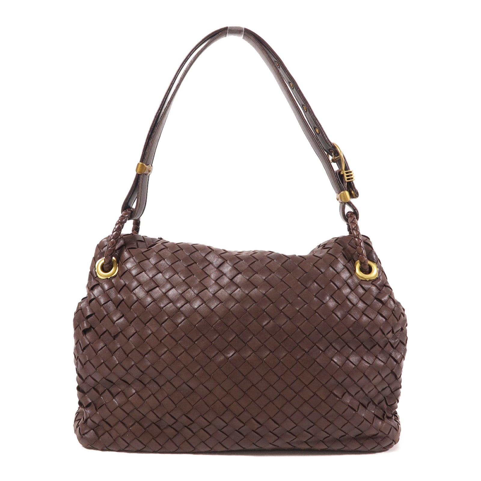 BOTTEGA VENETA 羊皮皮革Shoulder Bag金扣肩背袋