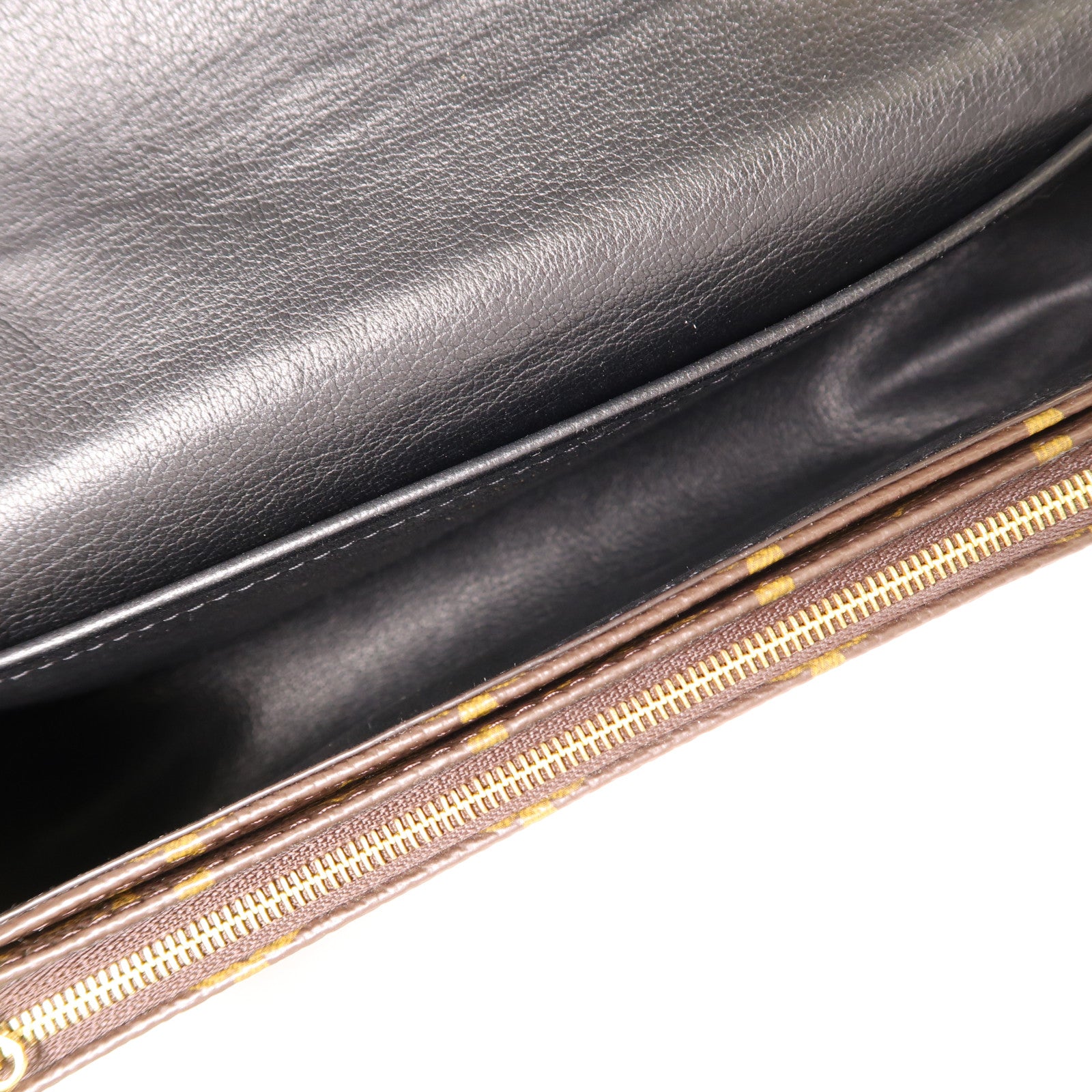 LOUIS VUITTON 【激減優惠】Monogram Marceau金扣鏈帶肩背袋棕色