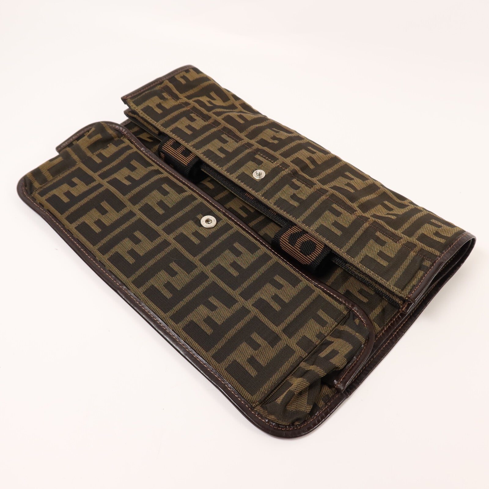 FENDI 帆布Hand Bag銀扣手挽袋