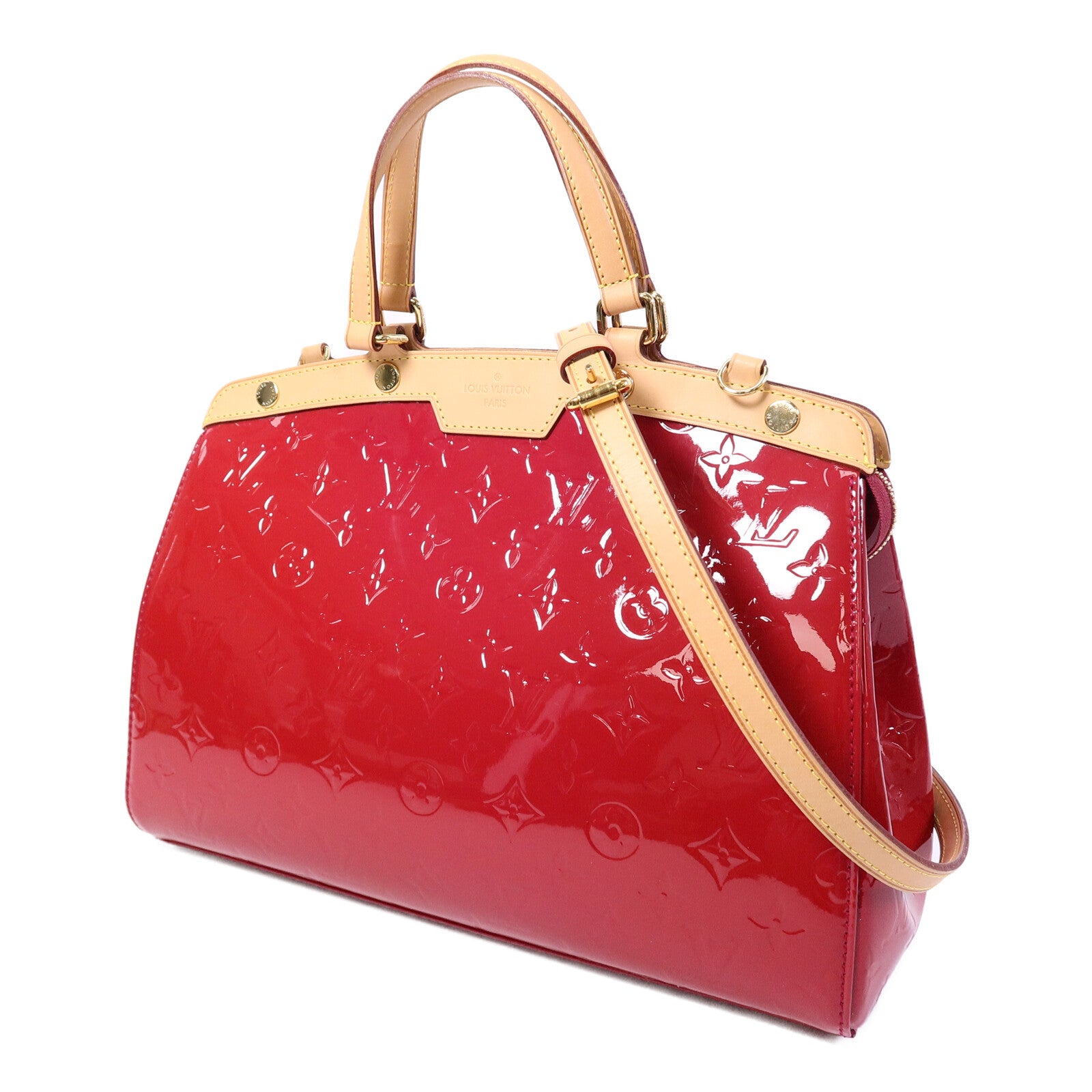 LOUIS VUITTON Monogram Vernis Brea MM手挽袋