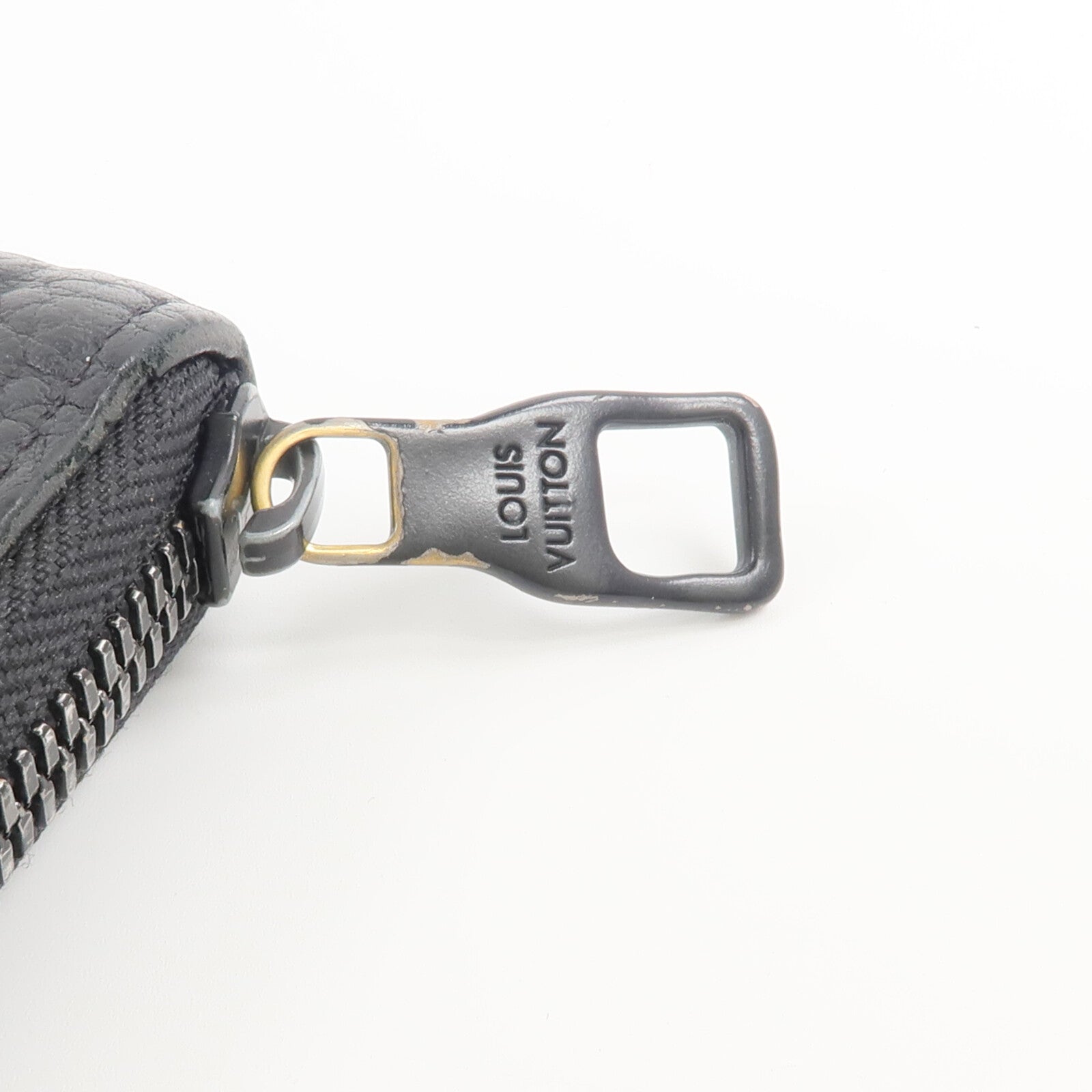 LOUIS VUITTON Monogram Taurillon Zip Vertical Wallet長錢包