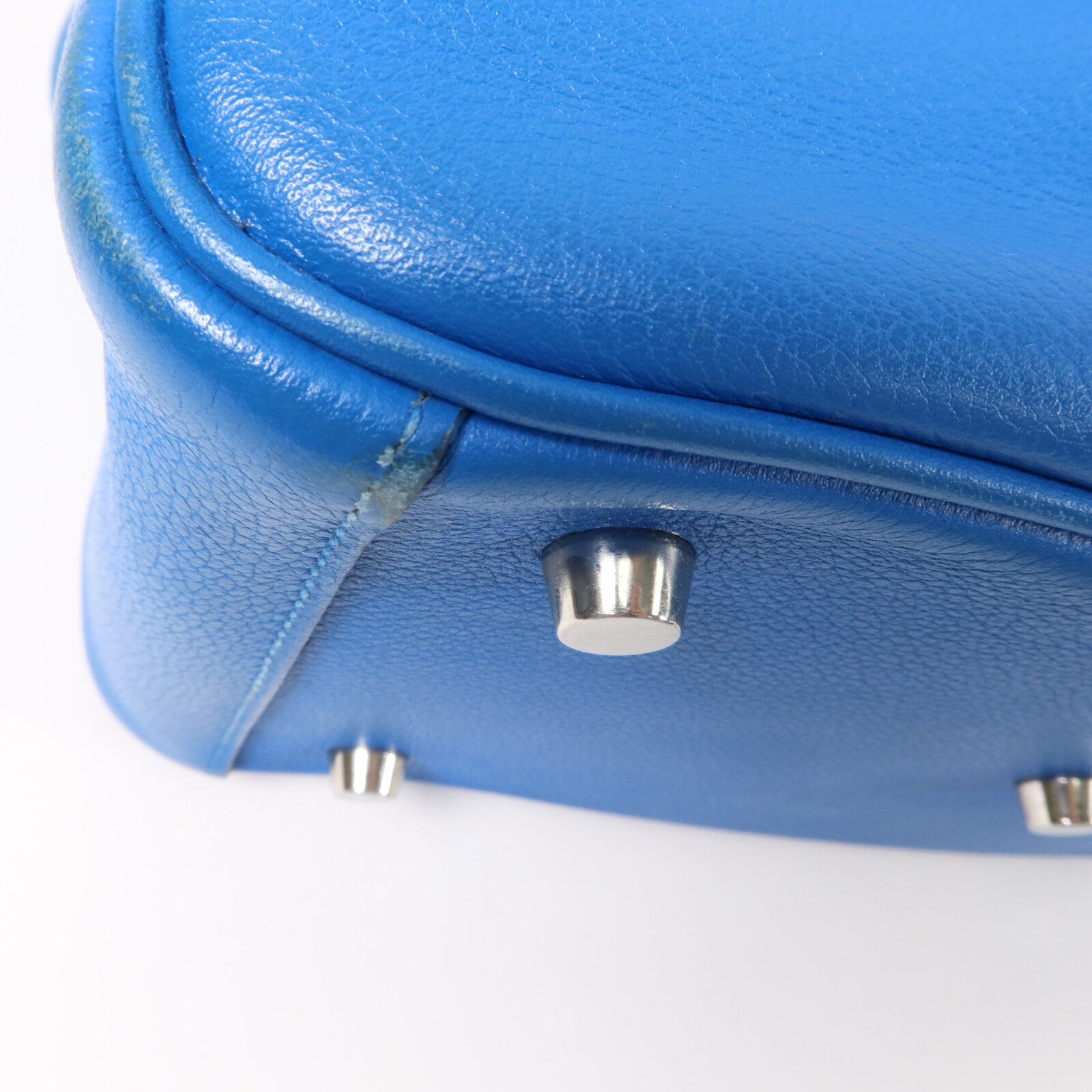HERMES Evercolor皮革Lindy 26手挽肩背兩用袋Bleu Hydra