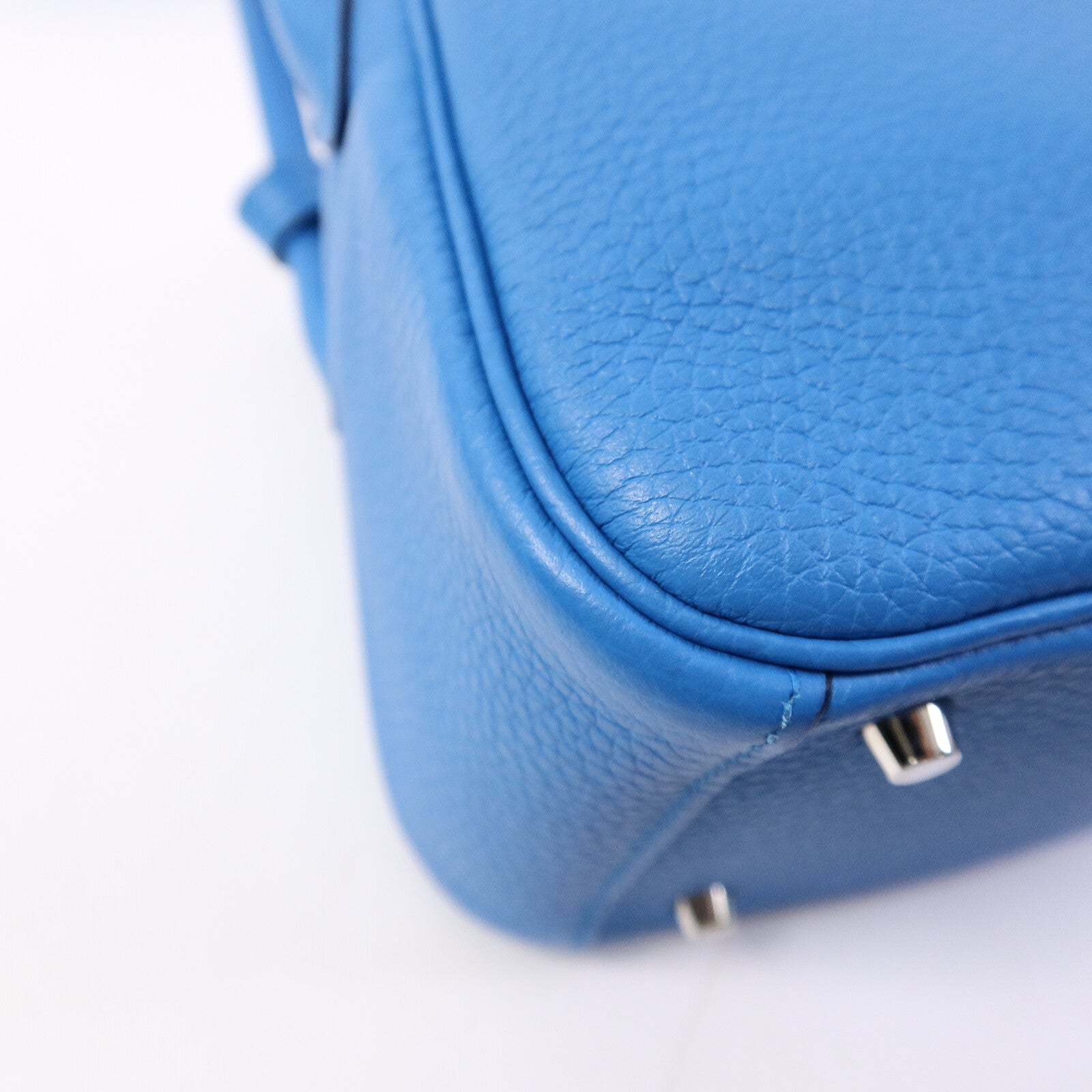 HERMES Clemence皮革Mini Lindy金扣手挽肩背兩用袋