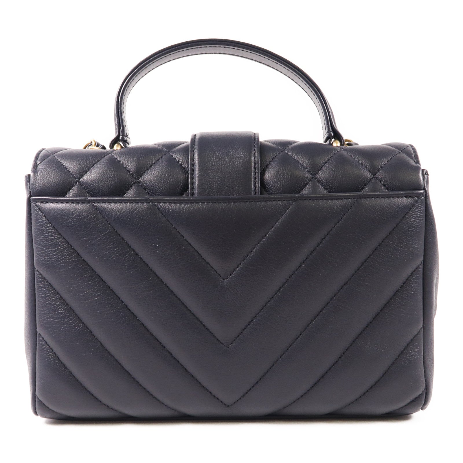 CHANEL 牛皮皮革Shoulder Bag金扣鏈帶手挽肩背兩用袋