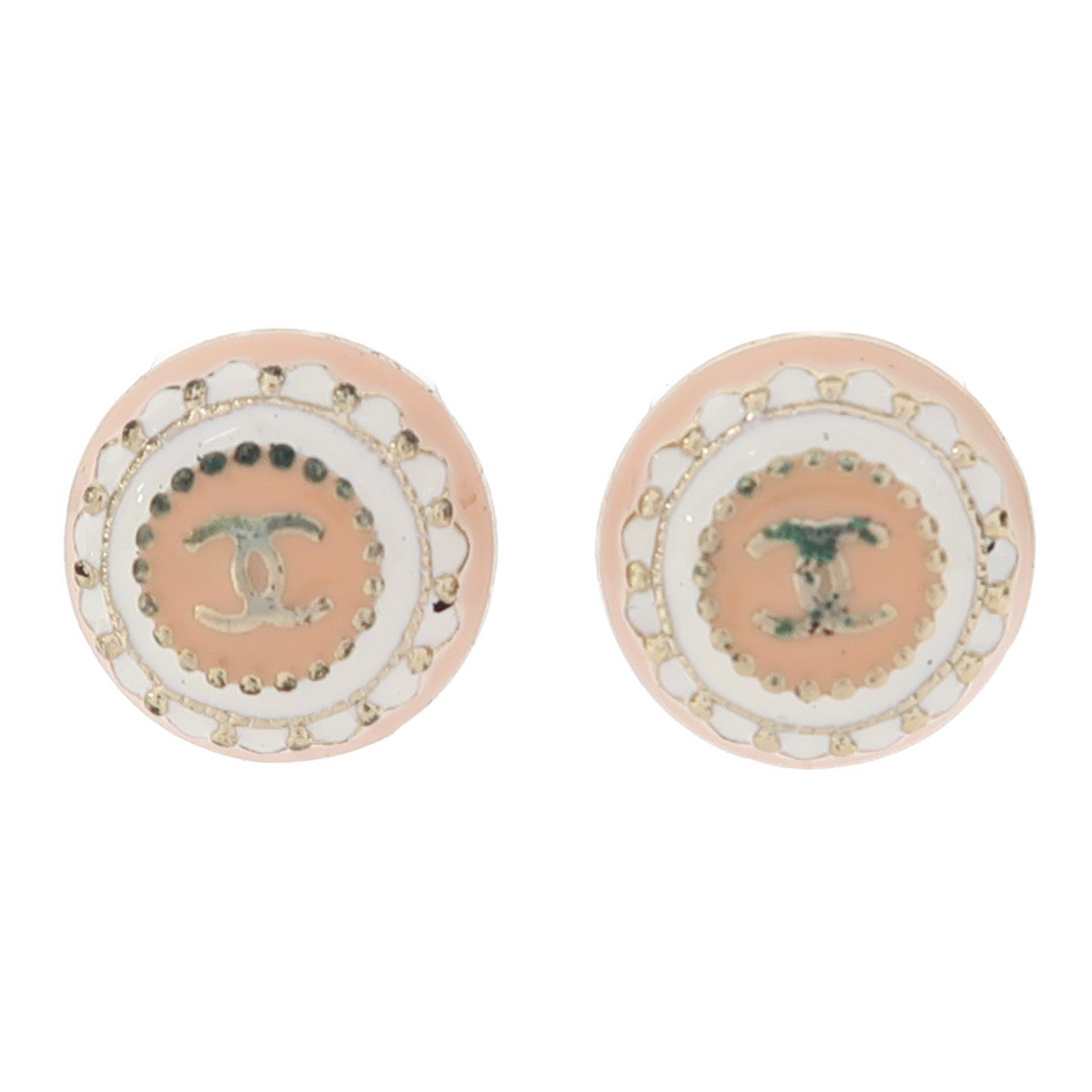 CHANEL 金屬Earrings耳環粉紅色