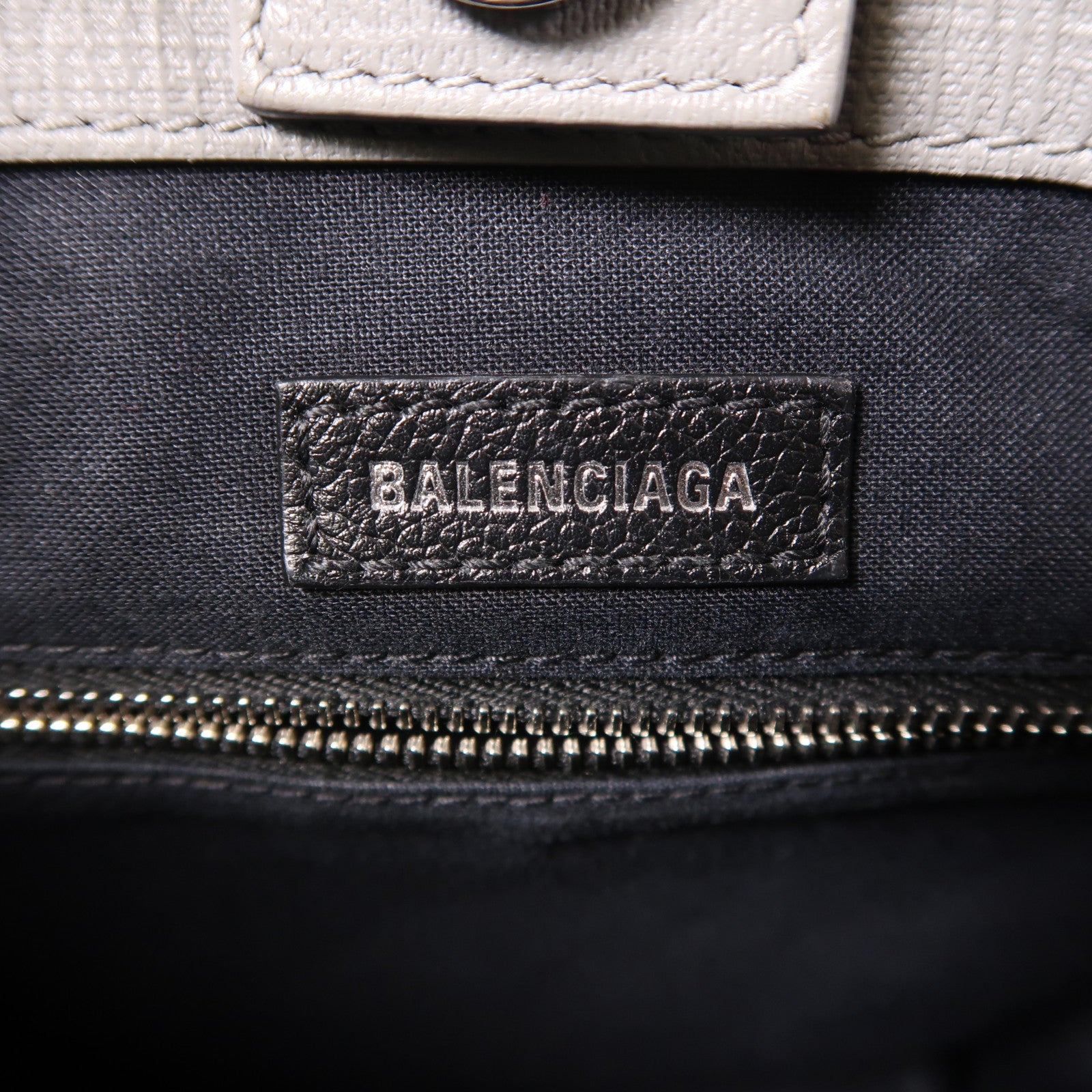 BALENCIAGA 牛皮皮革2 Way Shoulder銀扣手挽肩背兩用袋