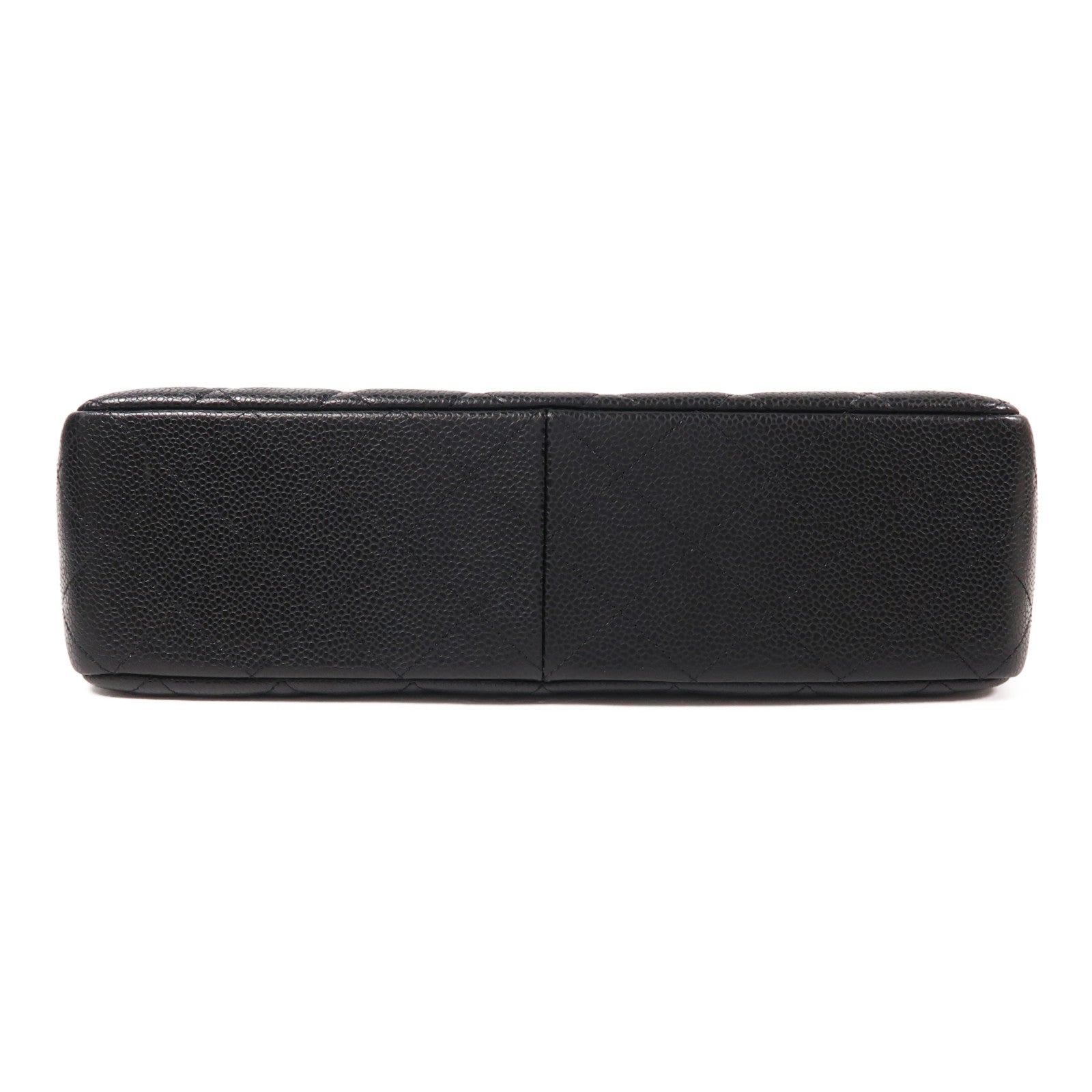 CHANEL 牛皮皮革Large Classic銀扣鏈帶肩背袋