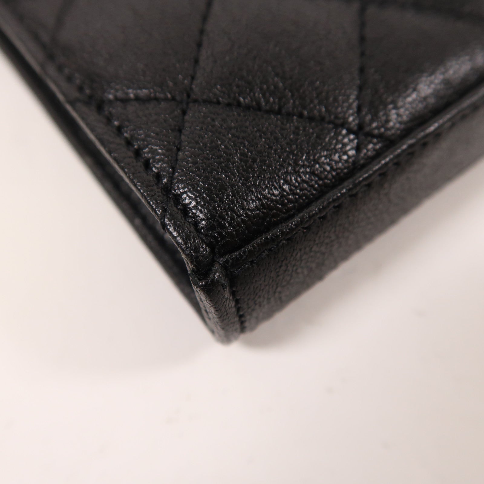 YVES SAINT LAURENT 牛皮皮革Chain Shoulder銀扣鏈帶肩背袋
