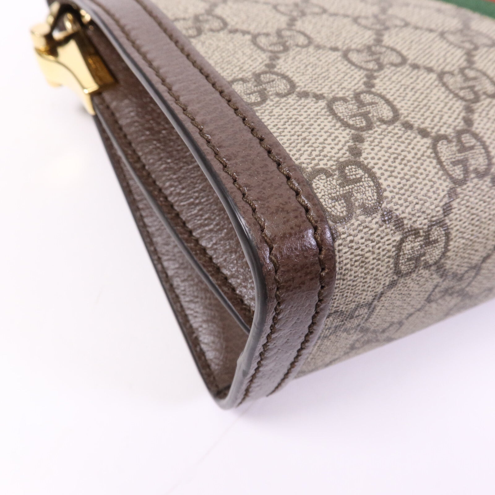 GUCCI 塗層帆布Ophidia GG金扣鏈帶肩背袋