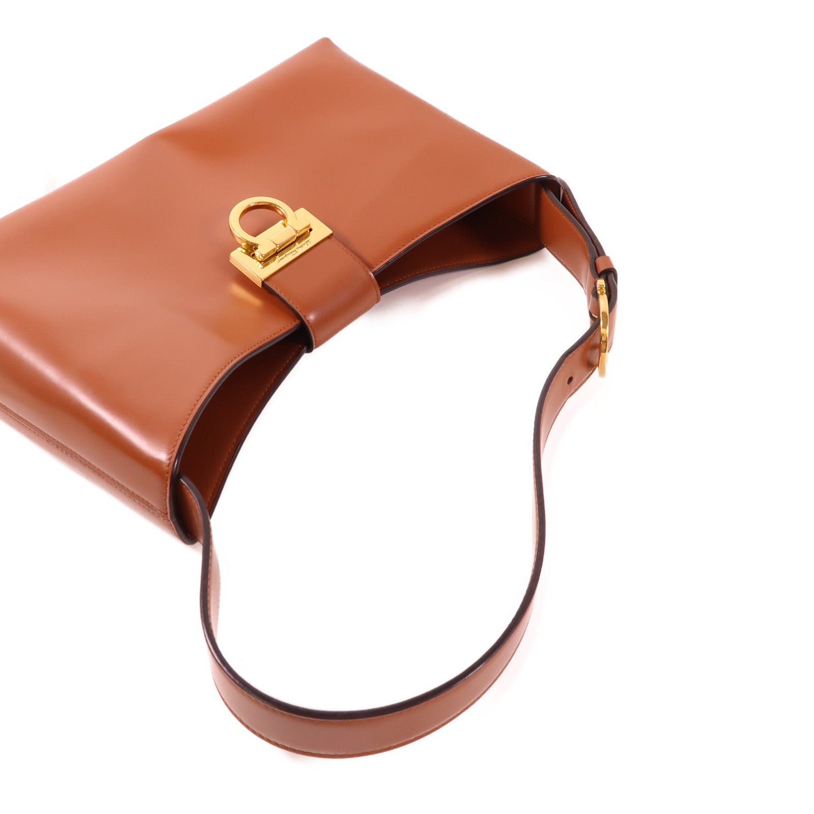 Salvatore Ferragamo 牛皮皮革Shoulder Bag金扣肩背袋
