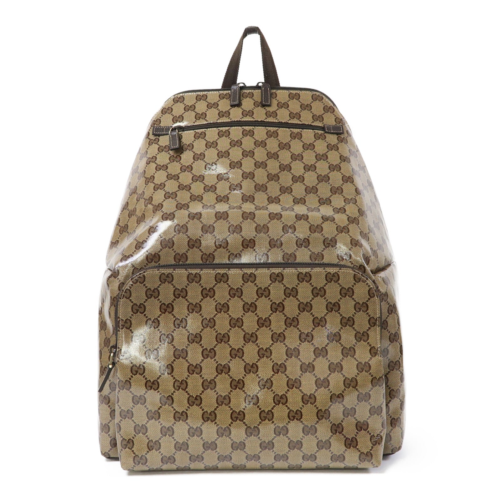 GUCCI PVC Backpack金扣背包啡色