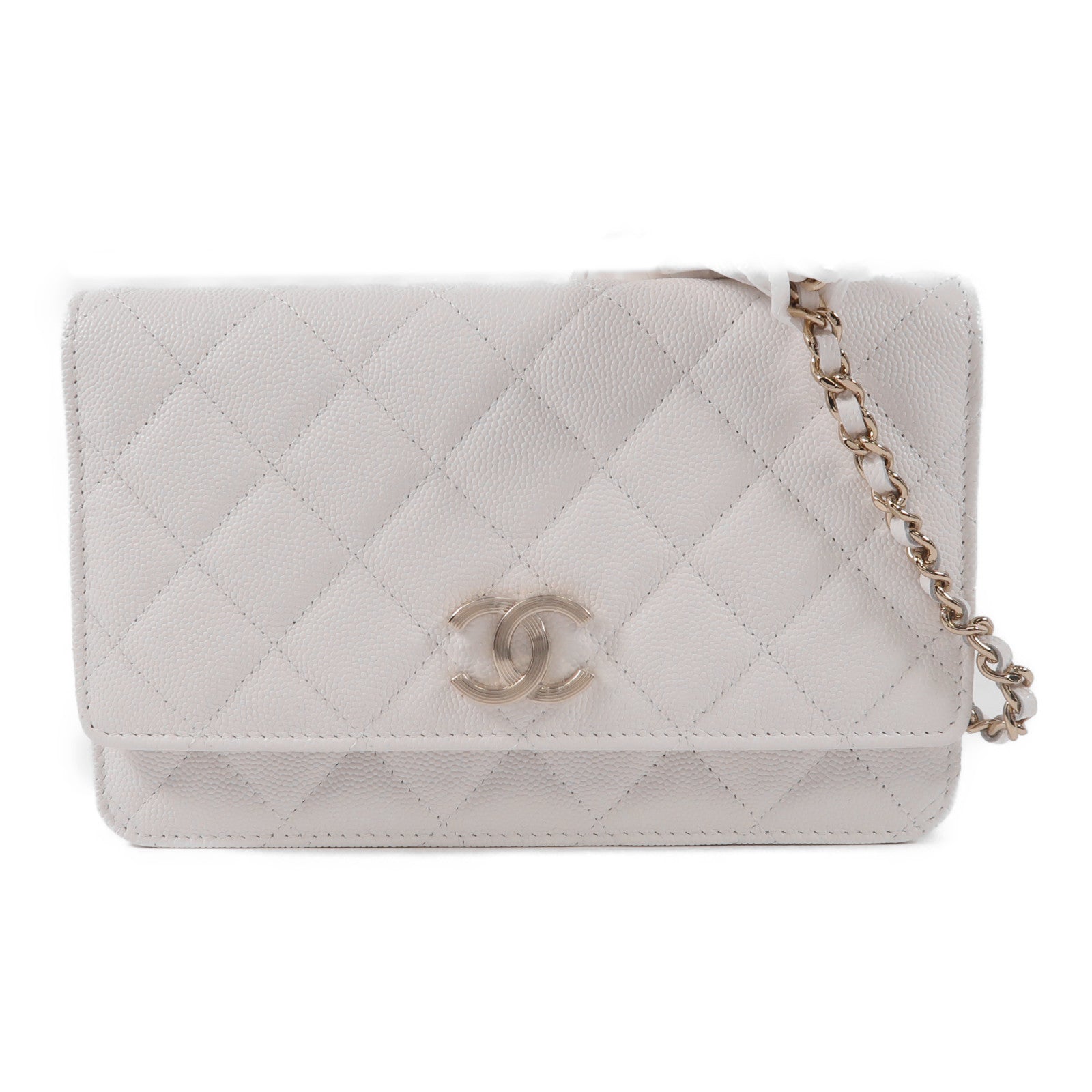 CHANEL 牛皮皮革WOC Wallet On Chain金扣鏈帶肩背袋