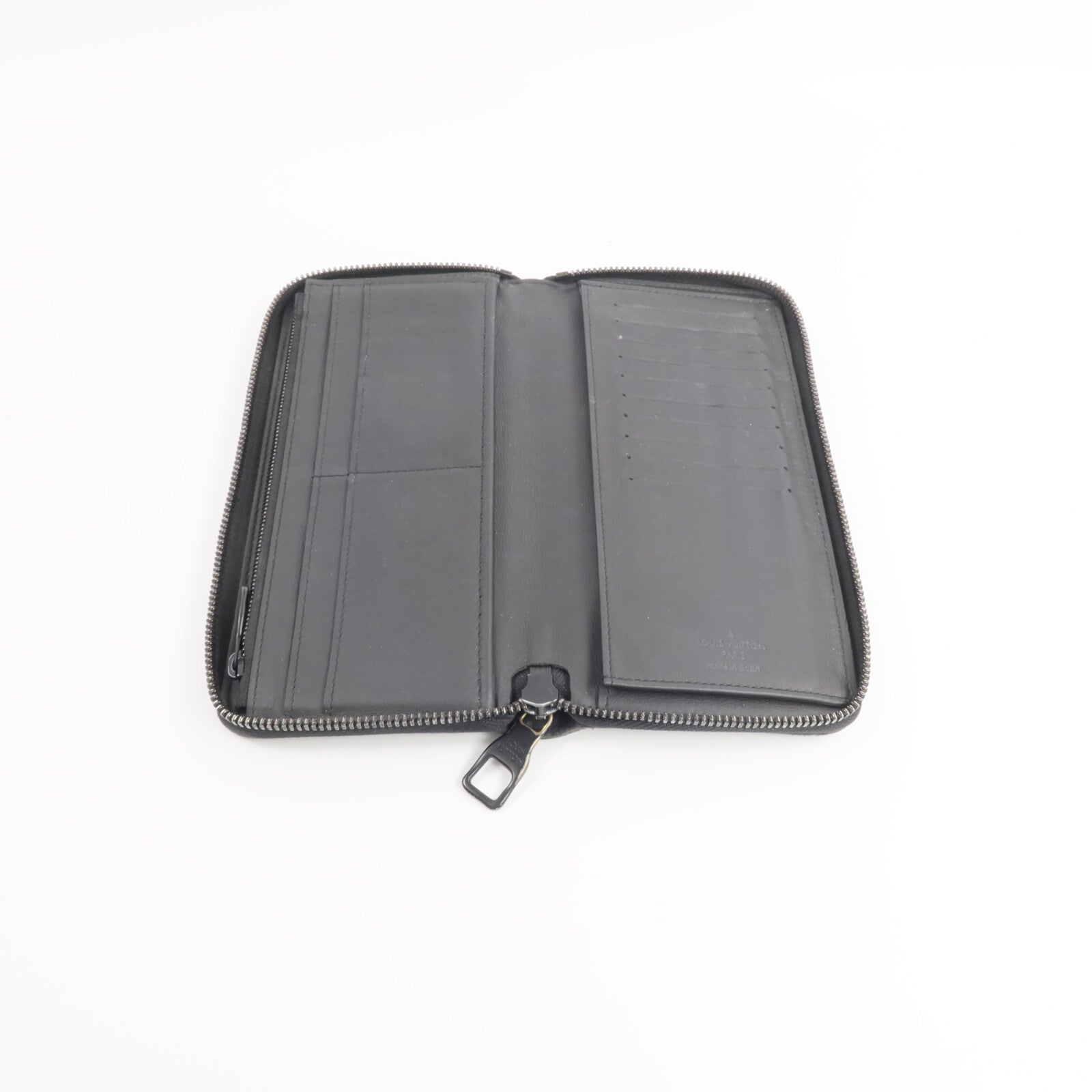 LOUIS VUITTON Monogram Taurillon Zip Vertical Wallet長錢包