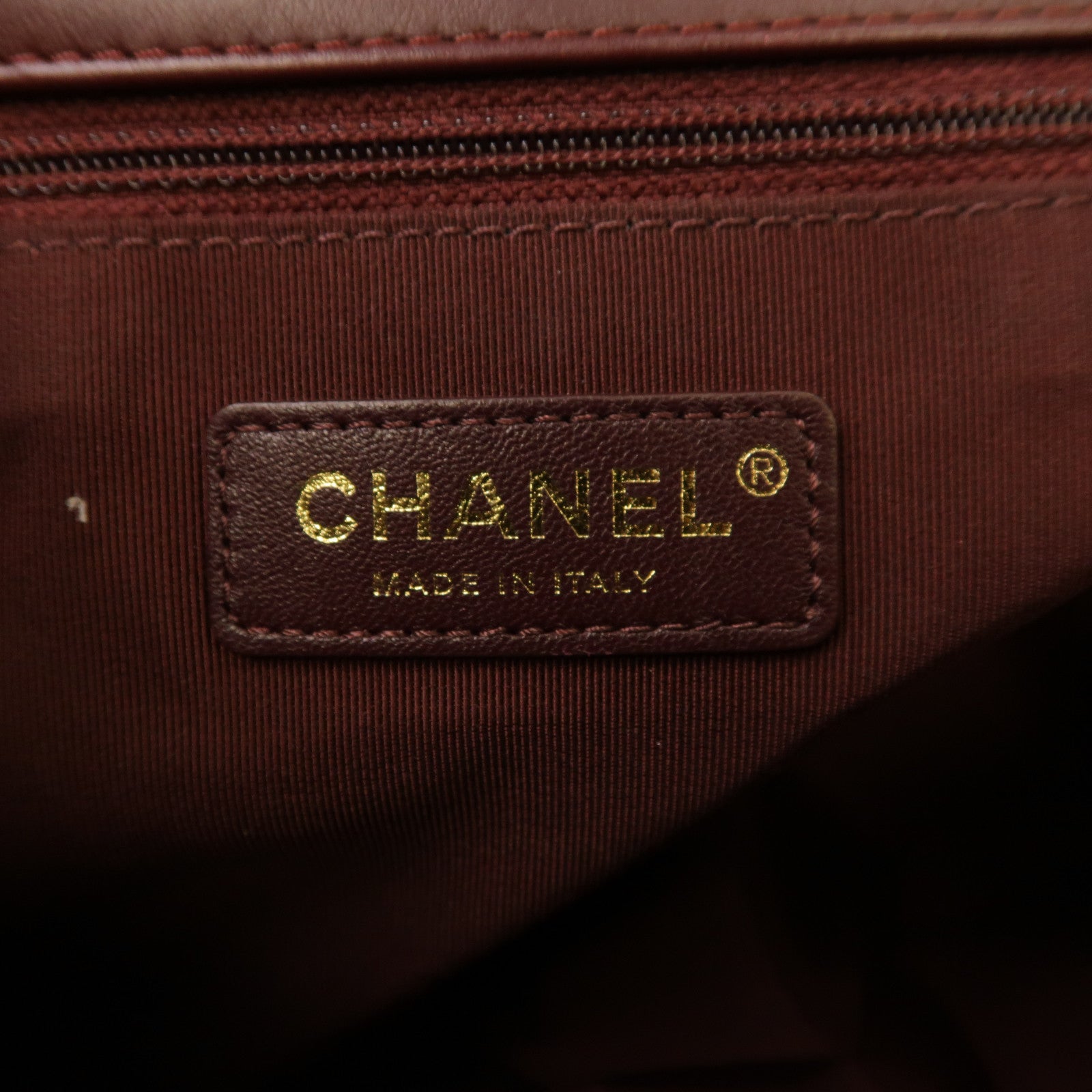 CHANEL 菱格牛皮皮革2 Way Shoulder金扣手挽肩背兩用袋紅色