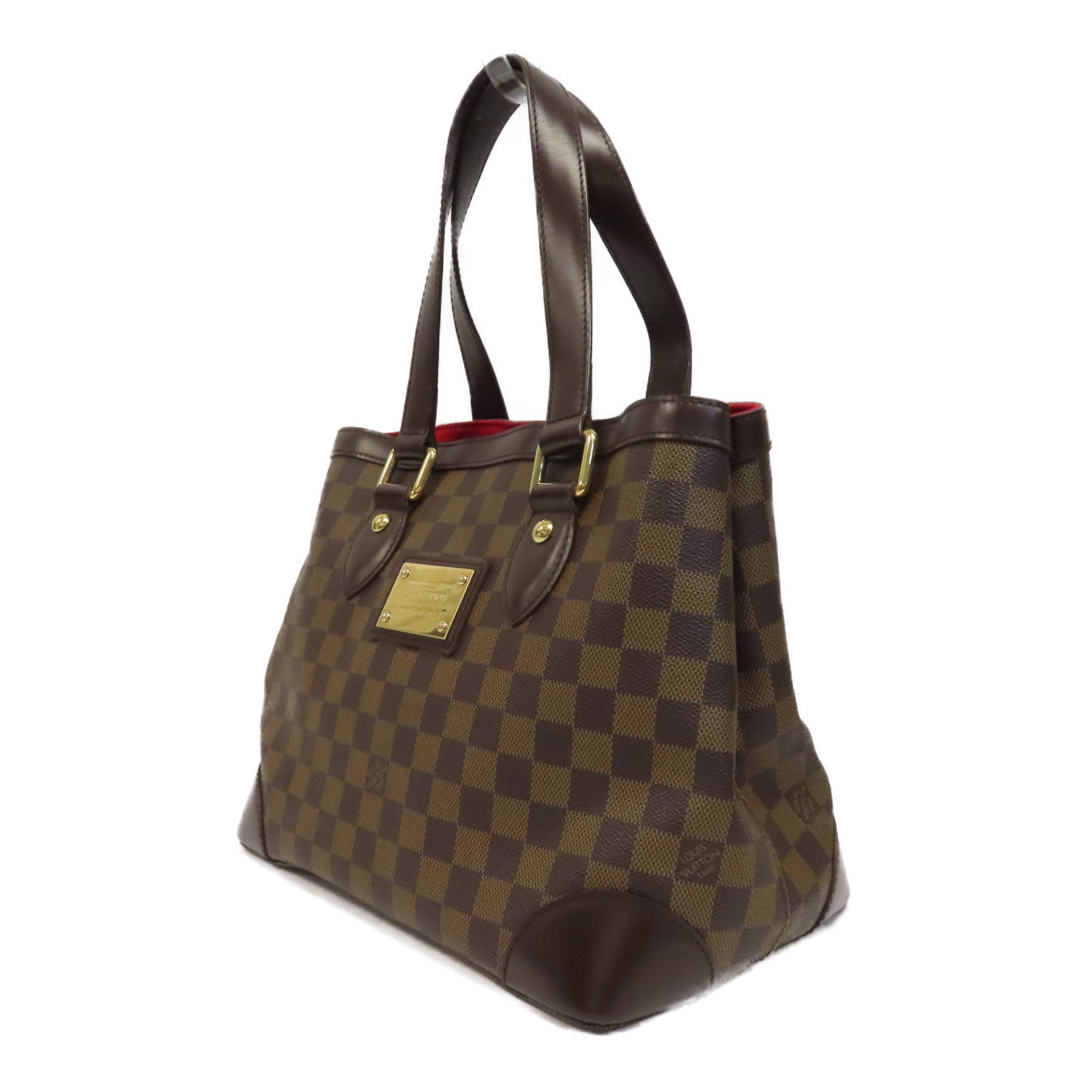 LOUIS VUITTON 【激減優惠】Damier Hampstead PM金扣手挽袋啡色