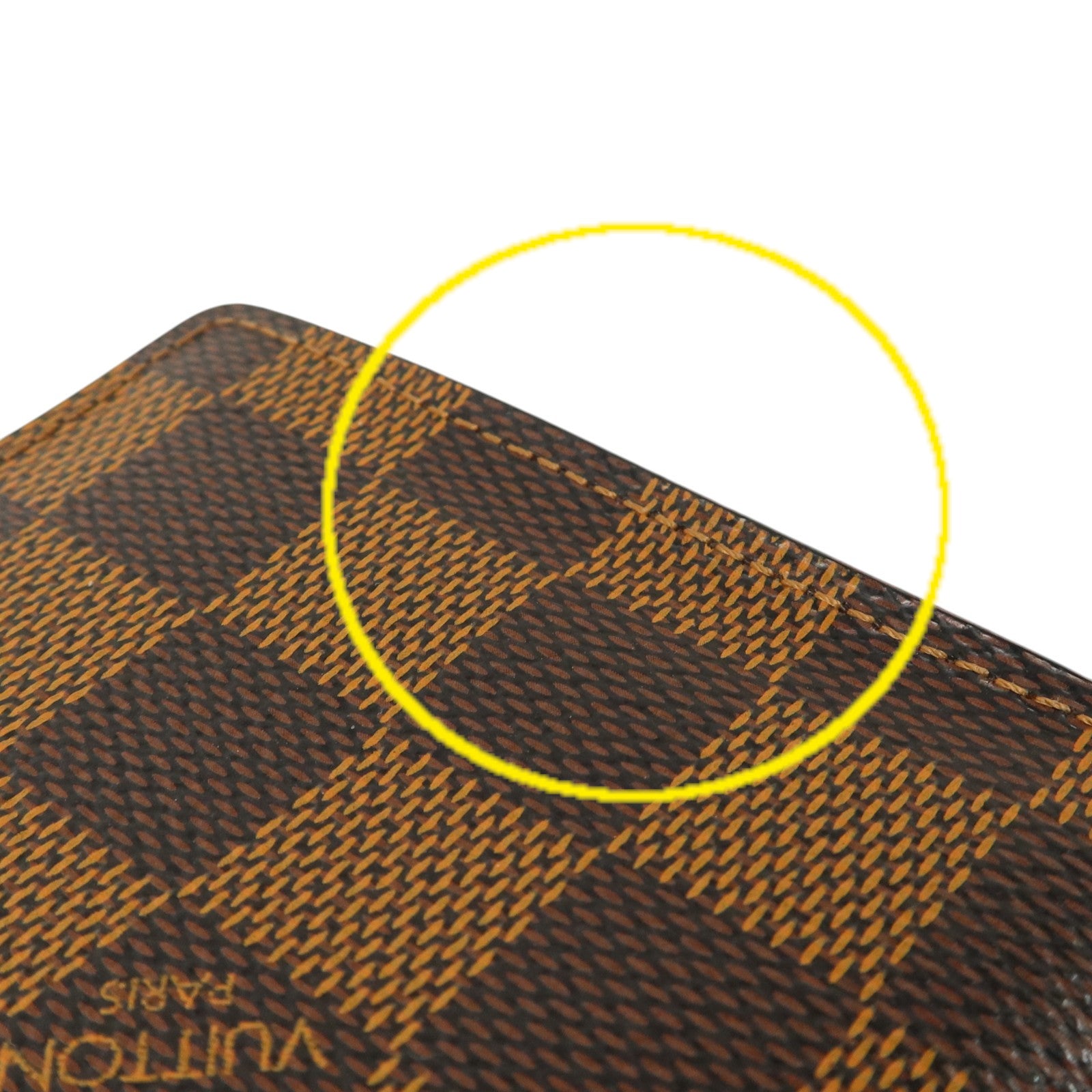 LOUIS VUITTON Damier Ebene Brazza長錢包