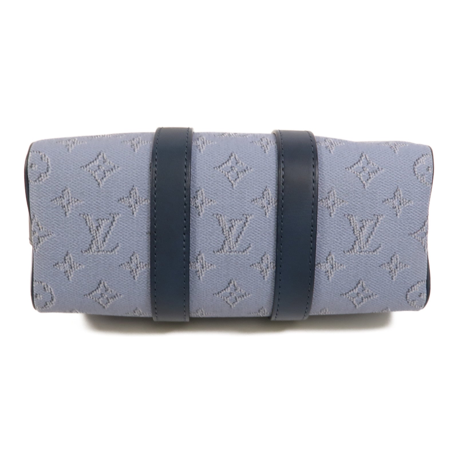 LOUIS VUITTON Monogram Heritage Keepall Bandouliere 25銀扣手挽肩背兩用袋