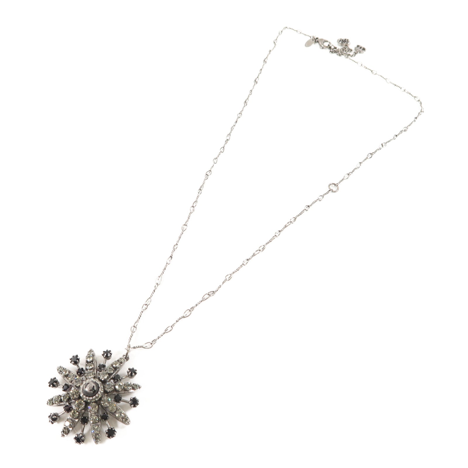 CHANEL 金屬Necklace項鍊銀色/黑色