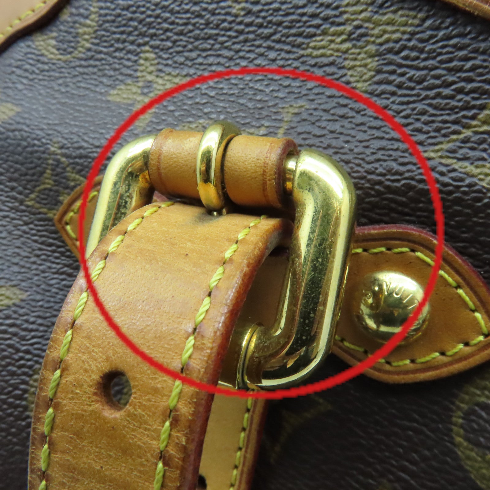LOUIS VUITTON 【激減優惠】Monogram Tivoli GM金扣手挽袋啡色