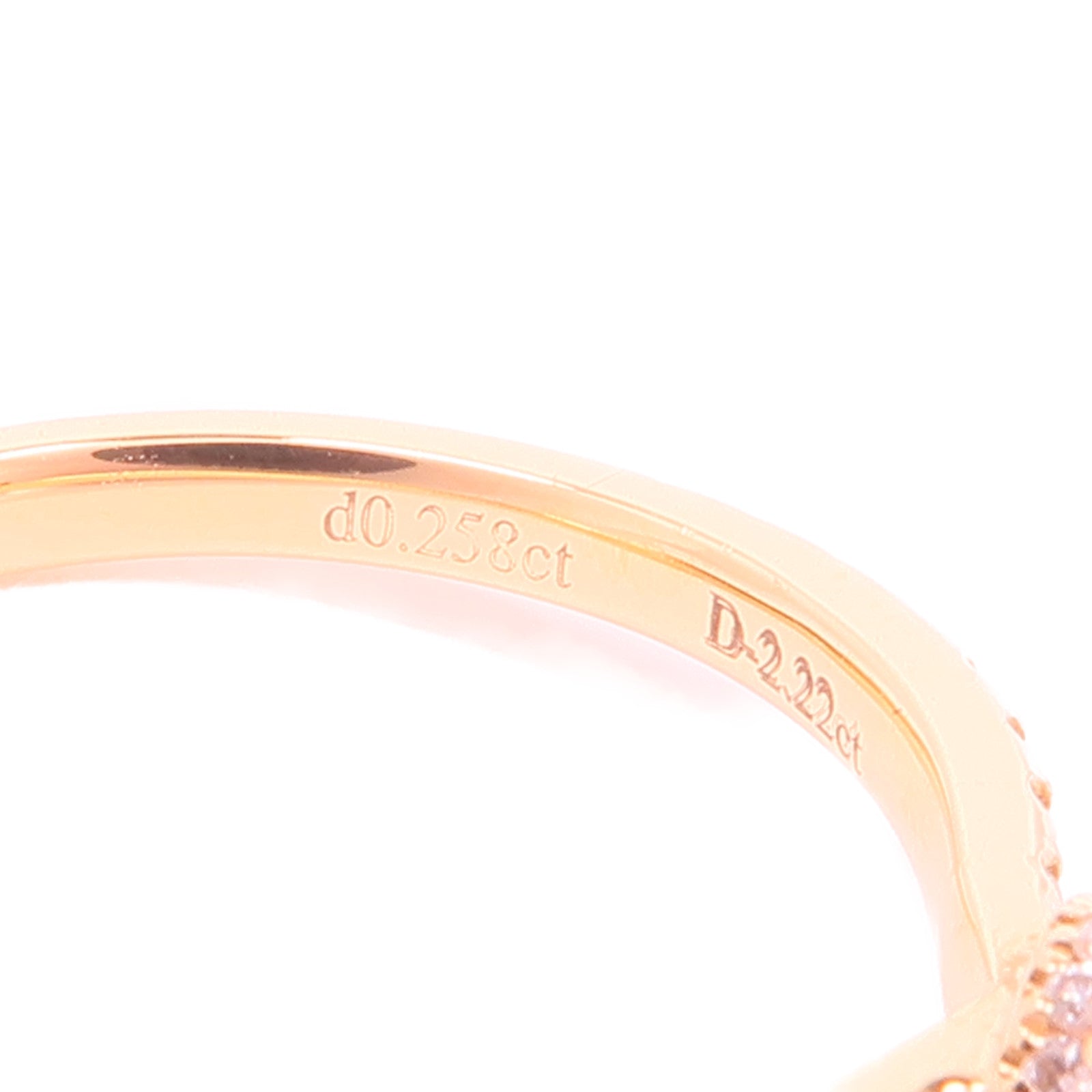 JEWELRY 18K玫瑰金Diamond Ring鑽石戒指US#7