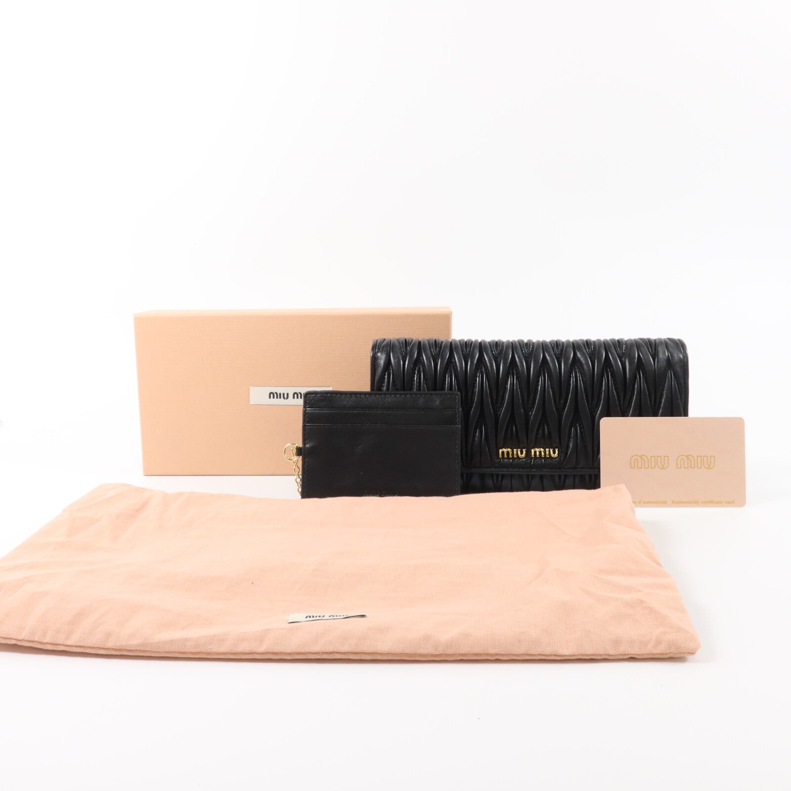 Miu Miu 牛皮皮革Long Wallet長錢包