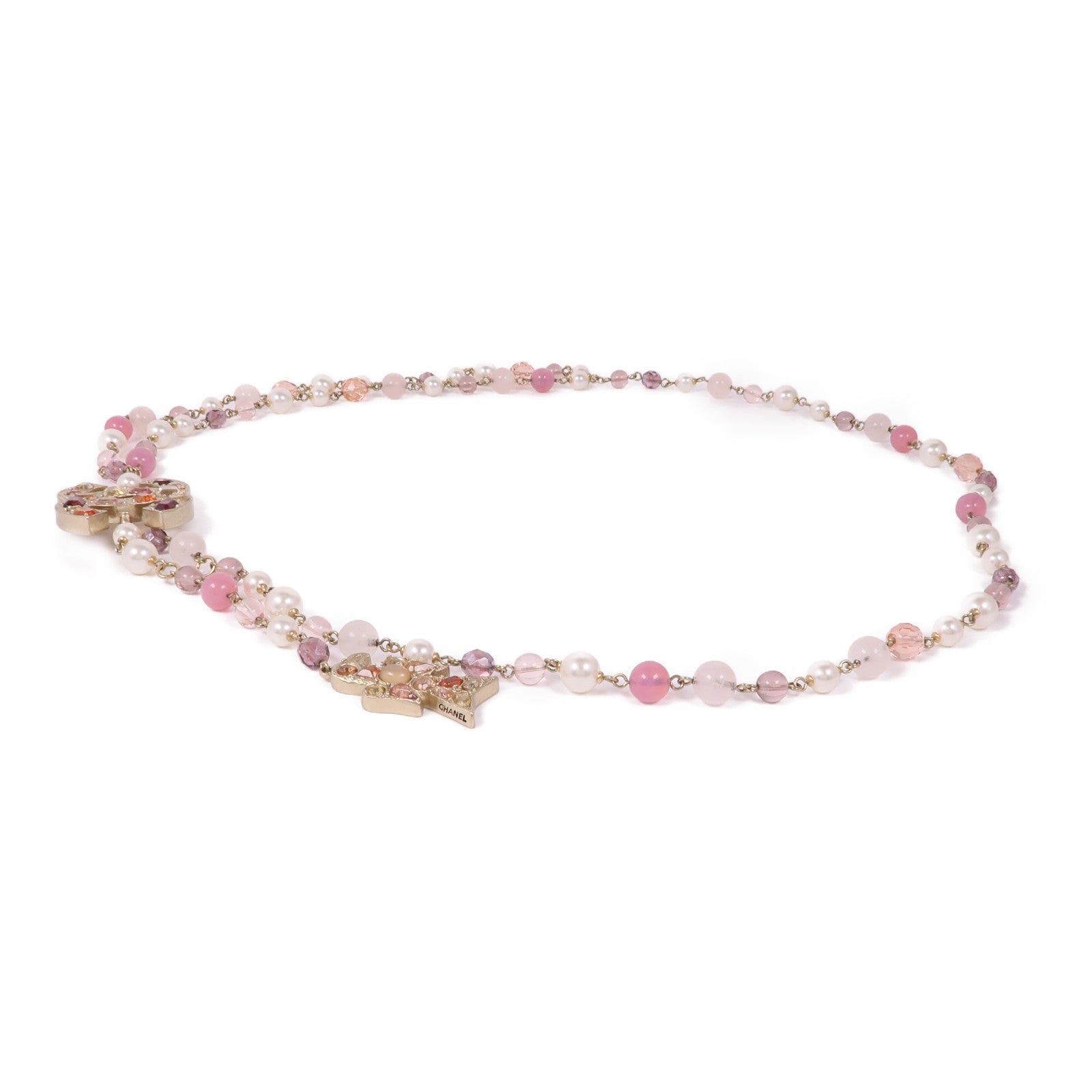 CHANEL PVC/金屬Chain Belt金扣皮帶