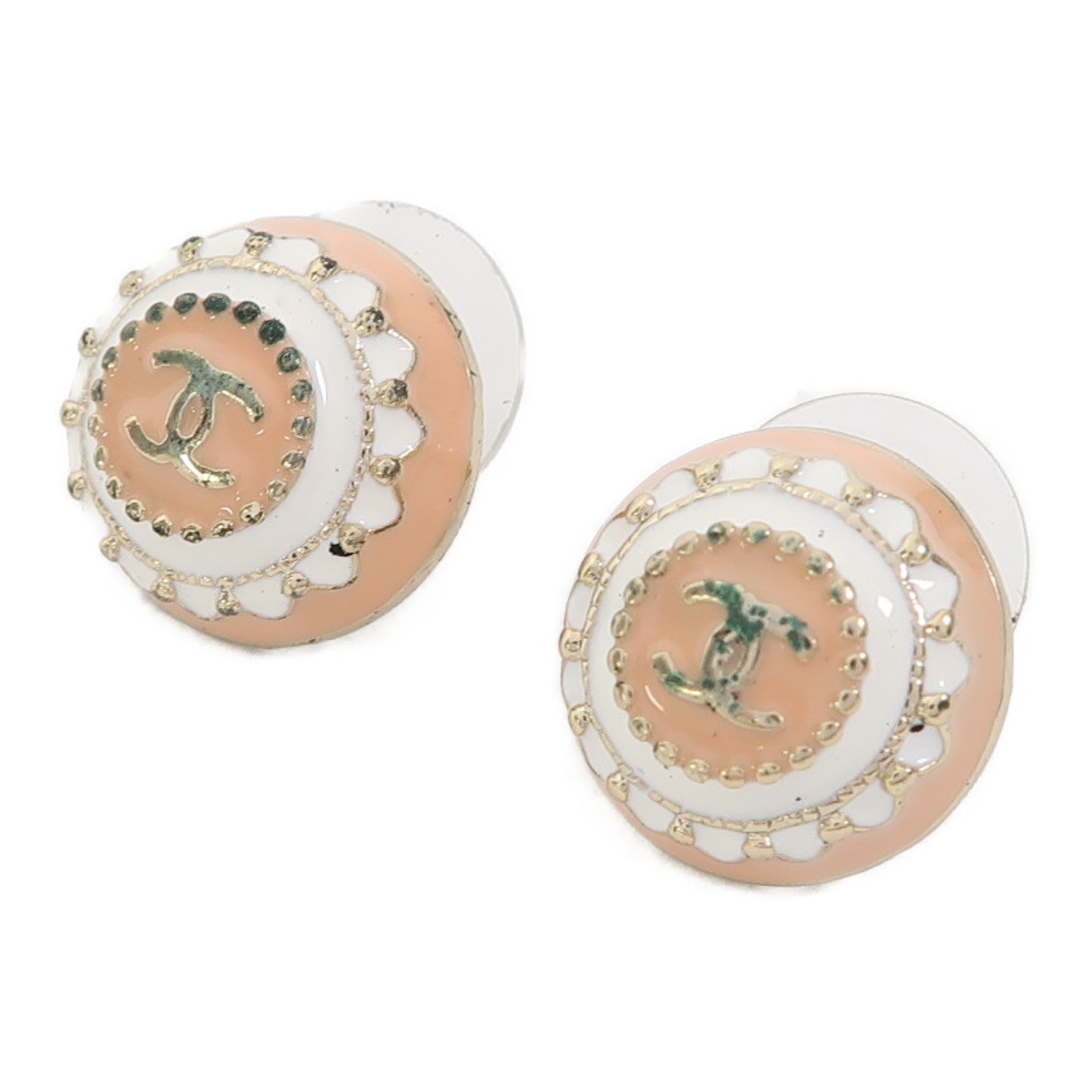CHANEL 金屬Earrings耳環粉紅色
