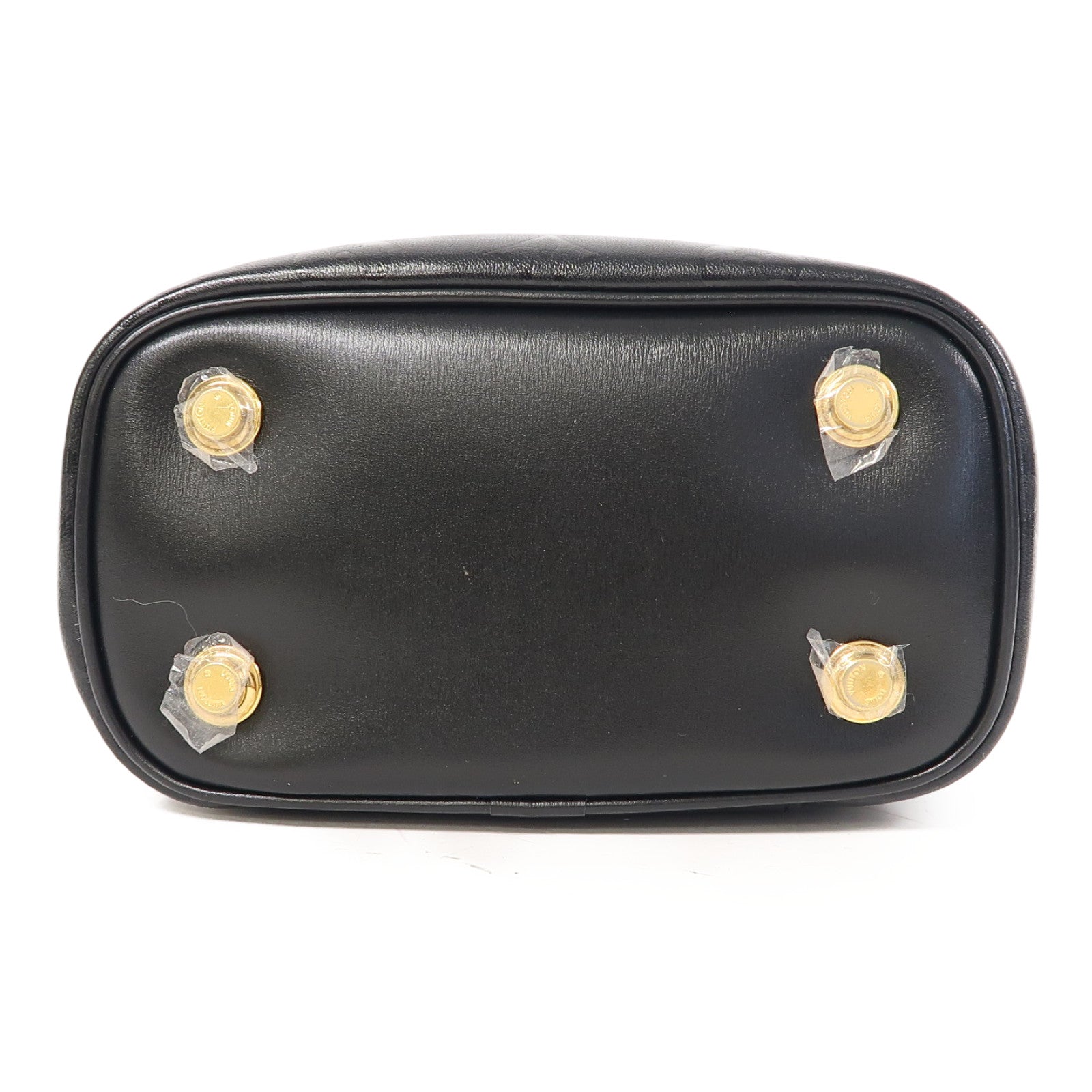 LOUIS VUITTON Monogram Ink Vanity PM金扣手挽肩背兩用袋黑色
