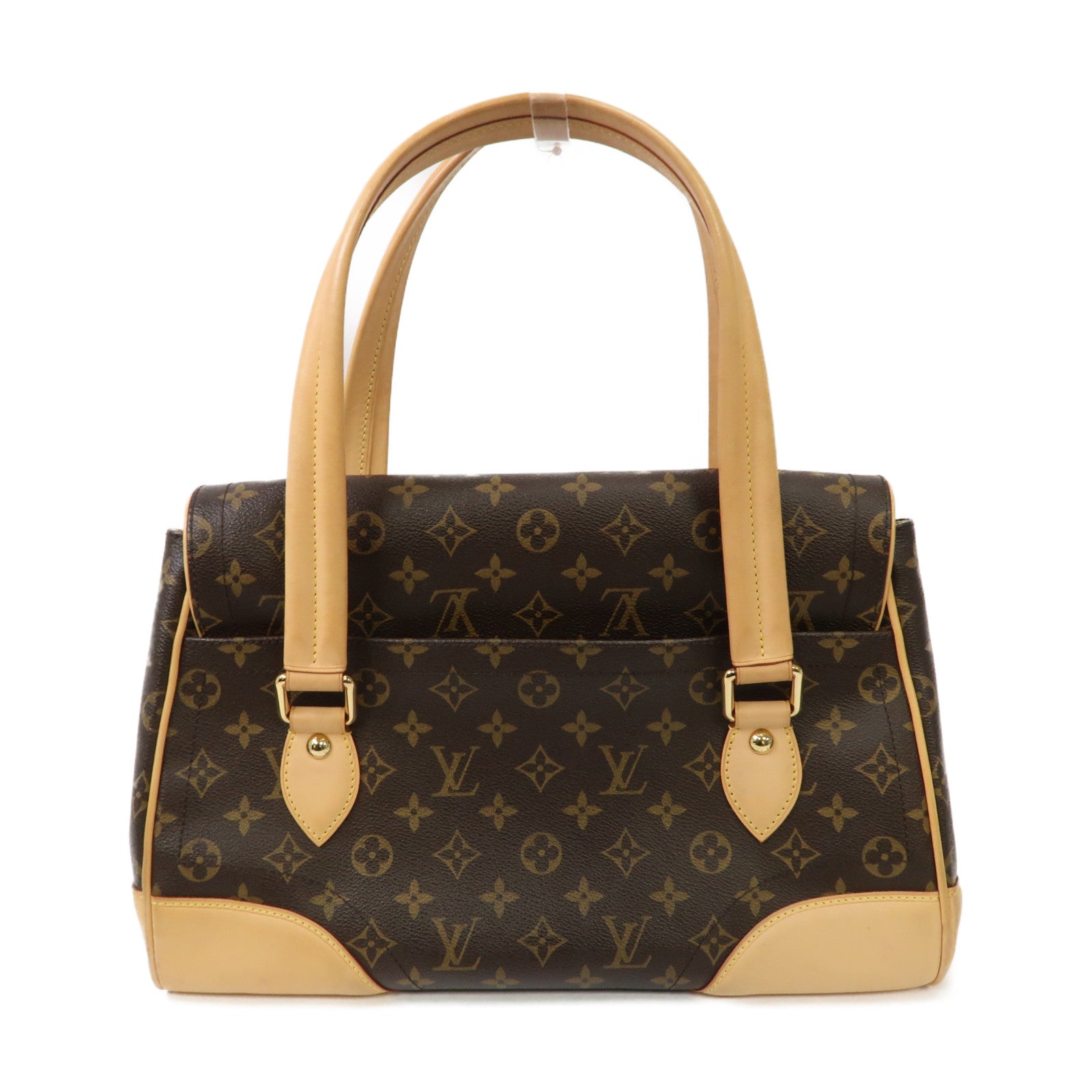 LOUIS VUITTON Monogram Beverly GM金扣肩背袋啡色