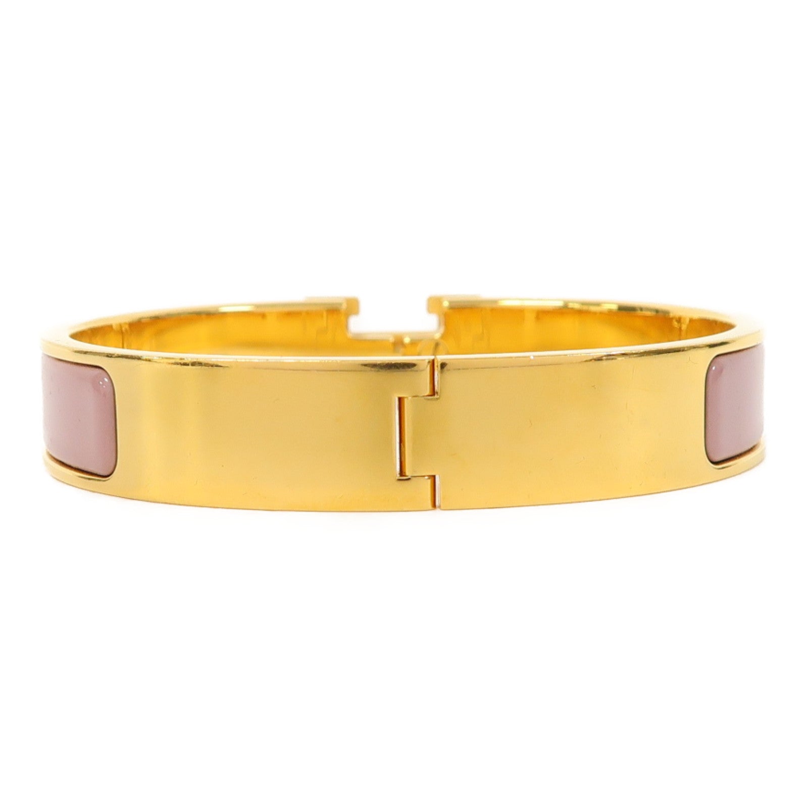 HERMES 金屬Clic H手鐲紫色