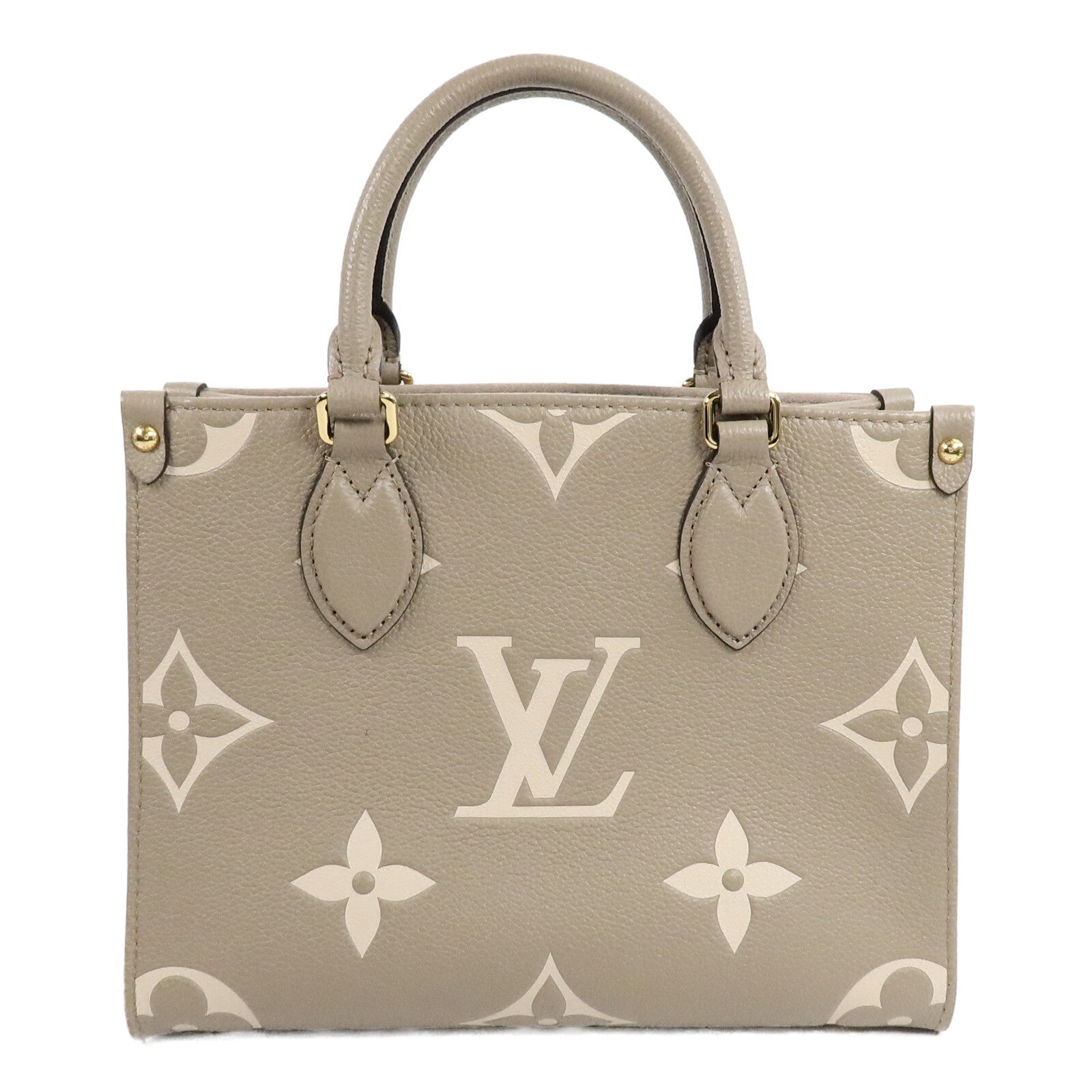 LOUIS VUITTON Monogram Empreinte OnTheGo PM金扣手挽肩背兩用袋