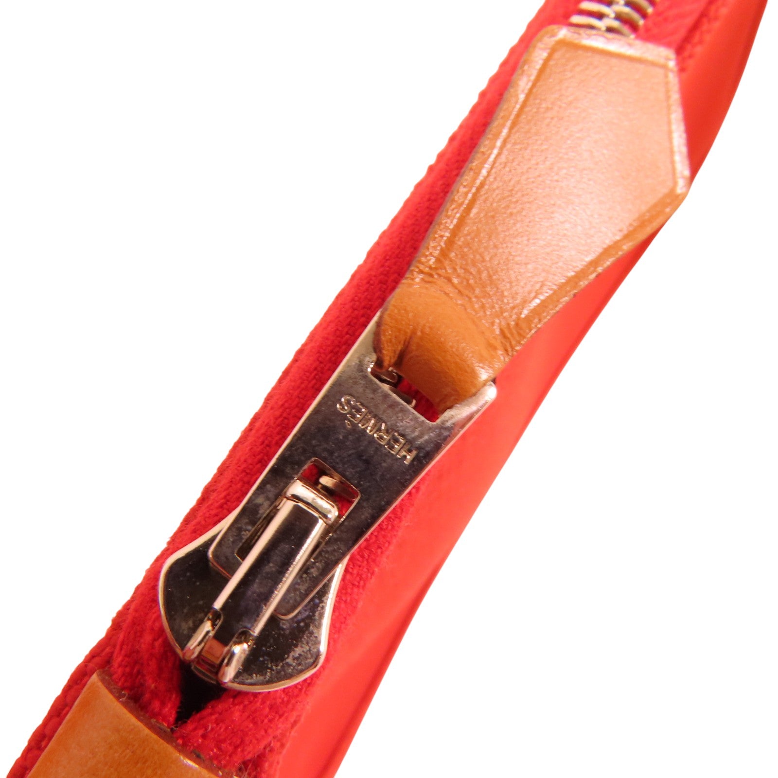 HERMES 帆布Herbag GM銀扣手挽肩背兩用袋