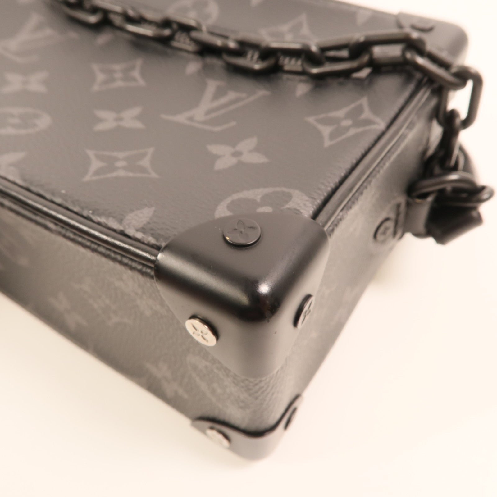LOUIS VUITTON Monogram Eclipse Mini Soft Trunk肩背袋
