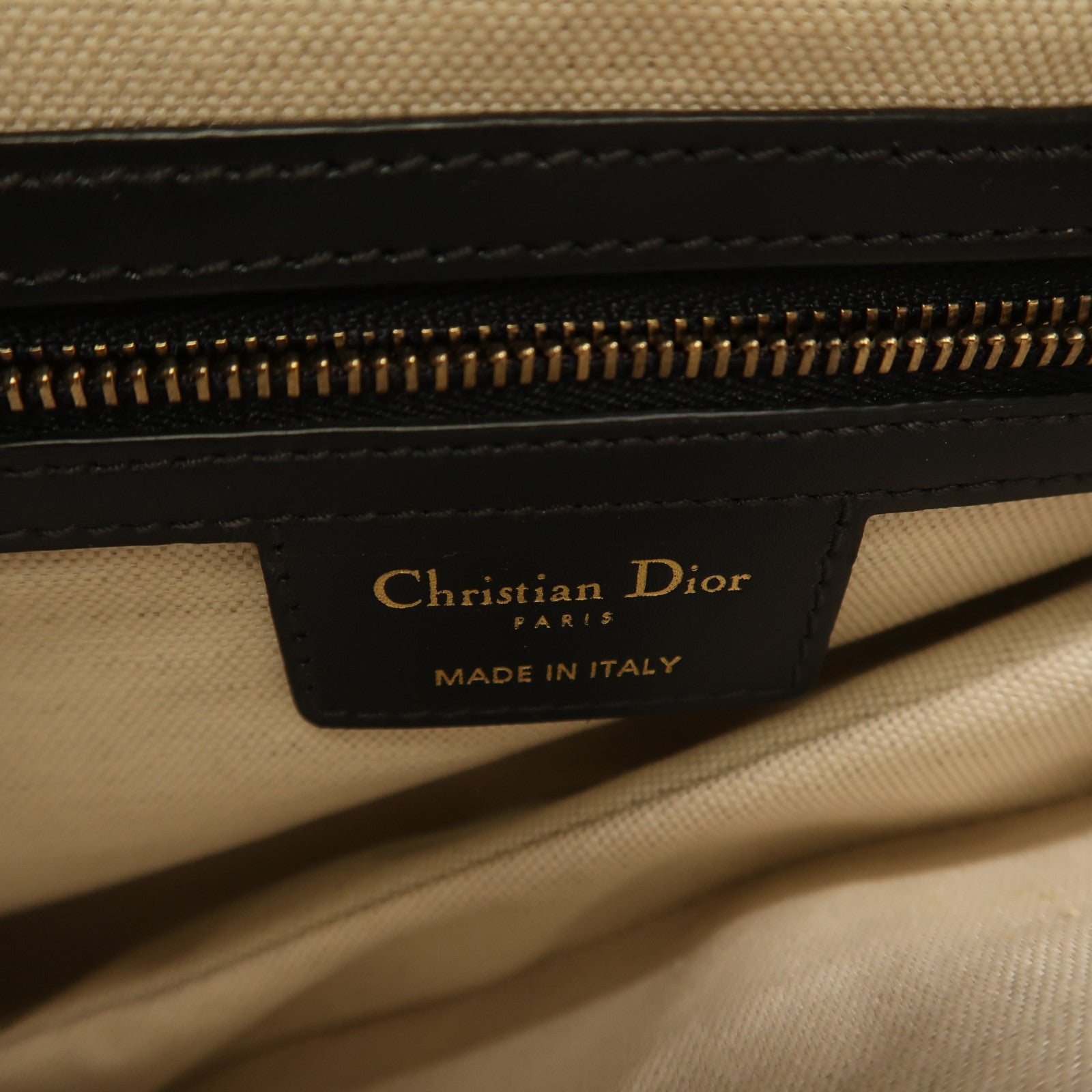 Dior CD GHW Saddle Bag Handbag Canvas M0446 Blue