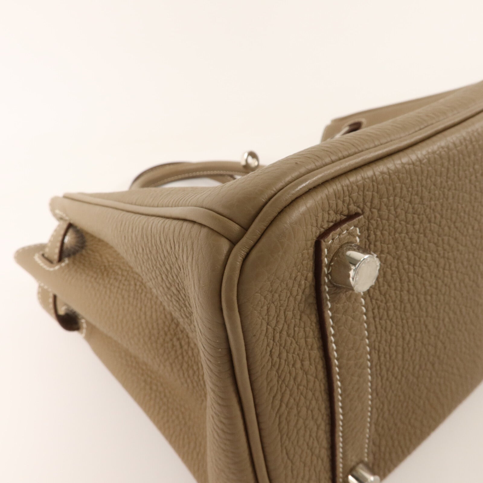 HERMES Togo皮革Birkin 25手挽袋Etoupe