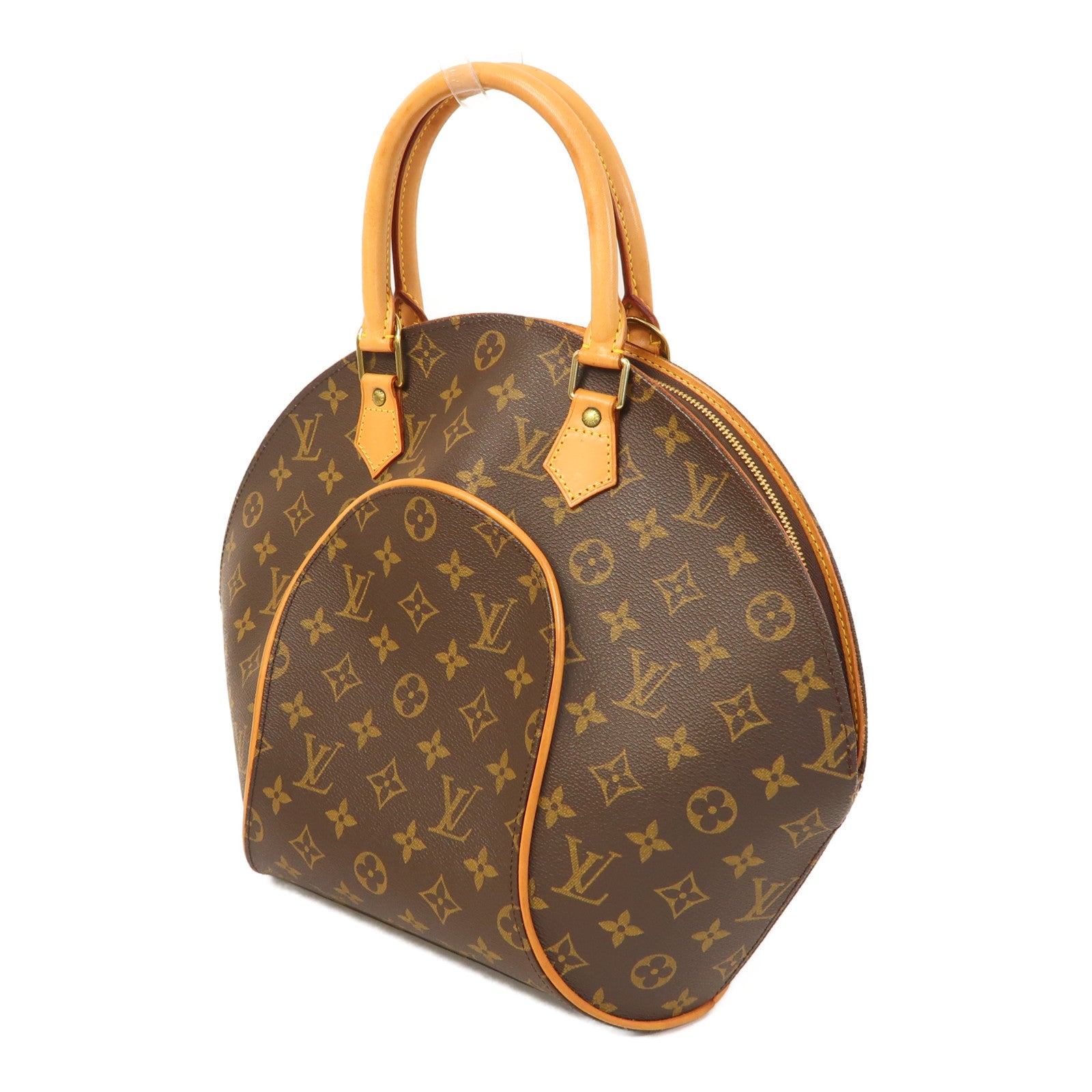 LOUIS VUITTON 【激減優惠】Monogram Ellipse MM金扣手挽袋啡色