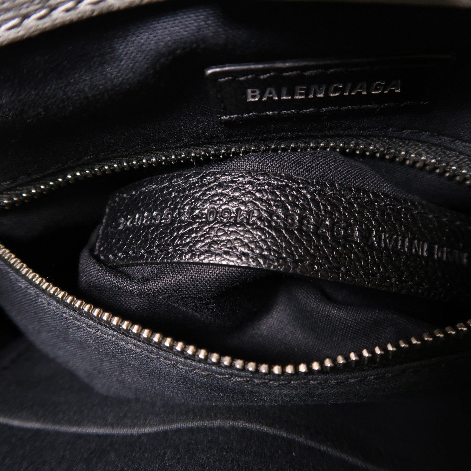 BALENCIAGA 牛皮皮革2 Way Shoulder銀扣手挽肩背兩用袋