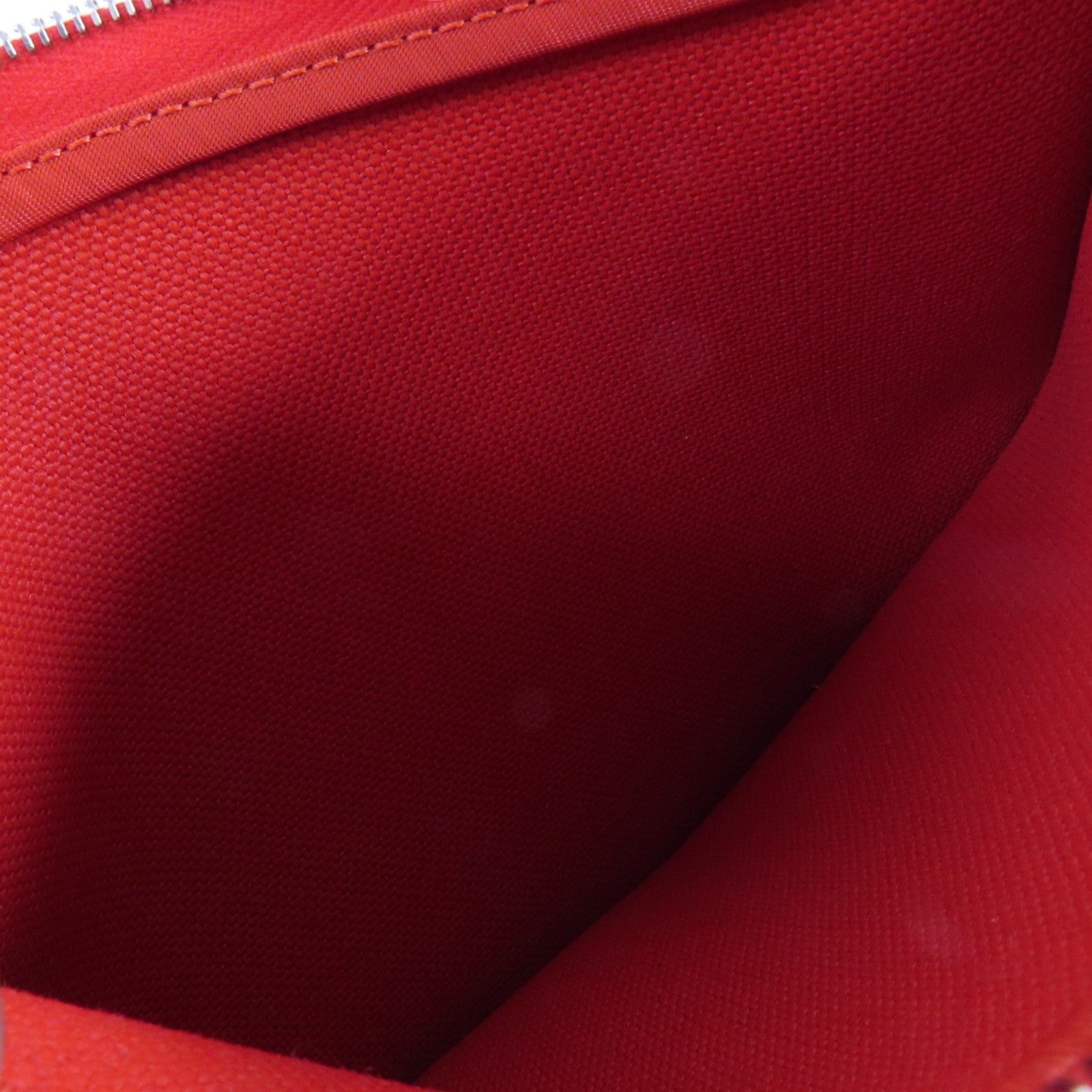 HERMES 帆布Herbag GM銀扣手挽肩背兩用袋