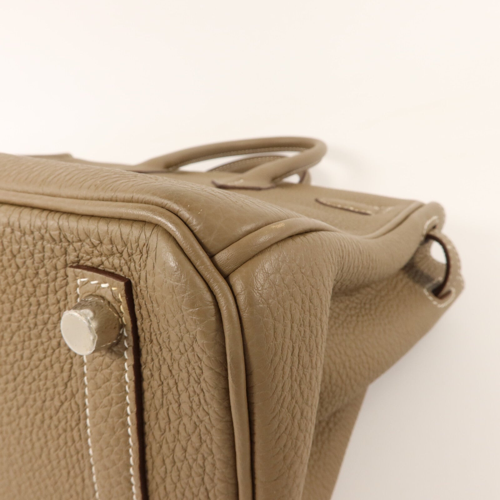 HERMES Togo皮革Birkin 25手挽袋Etoupe