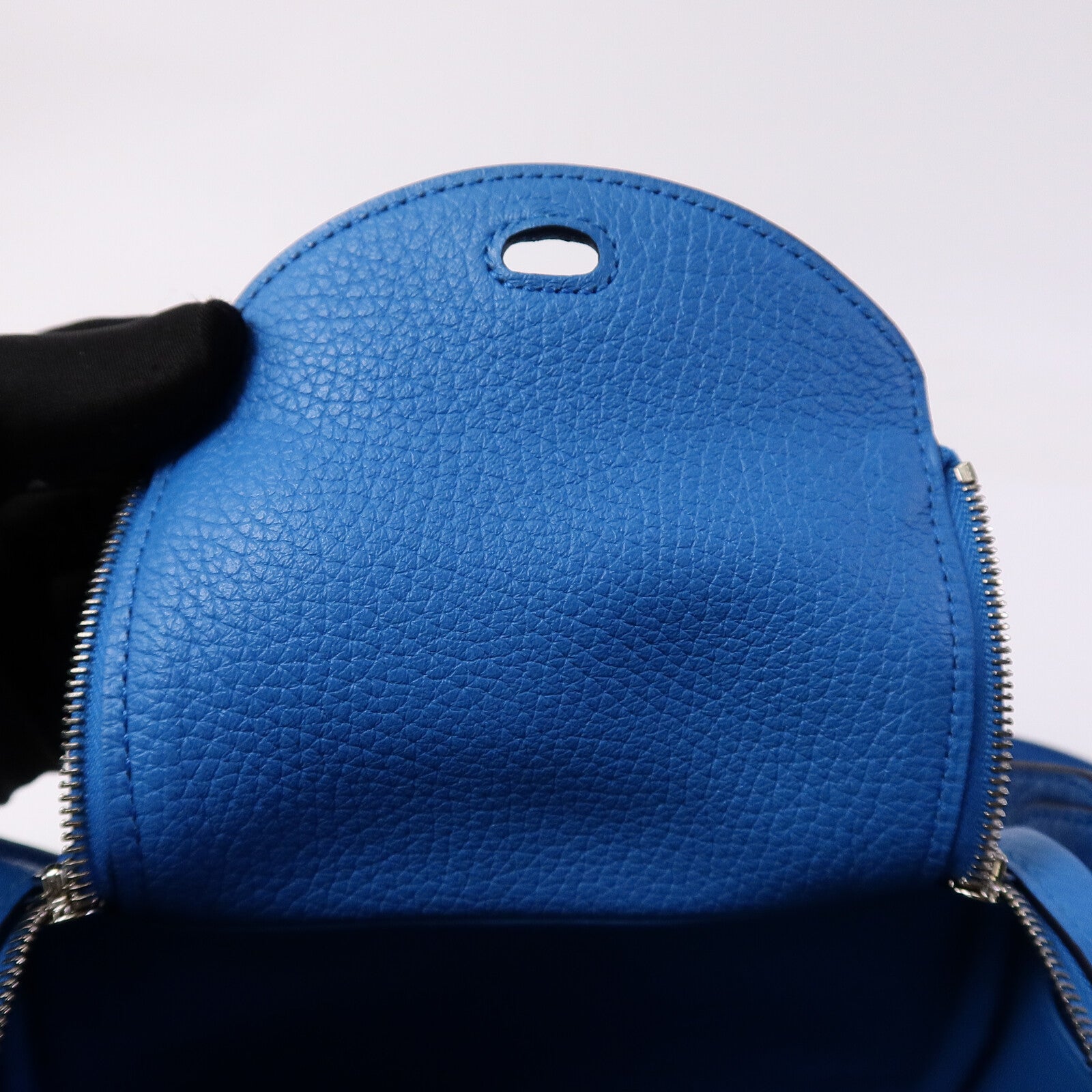 HERMES Clemence皮革Mini Lindy金扣手挽肩背兩用袋