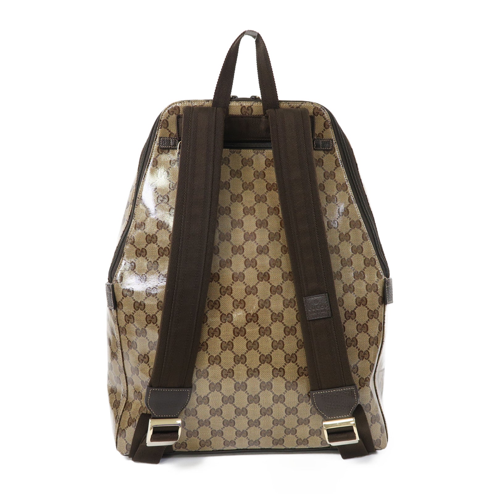 GUCCI PVC Backpack金扣背包啡色