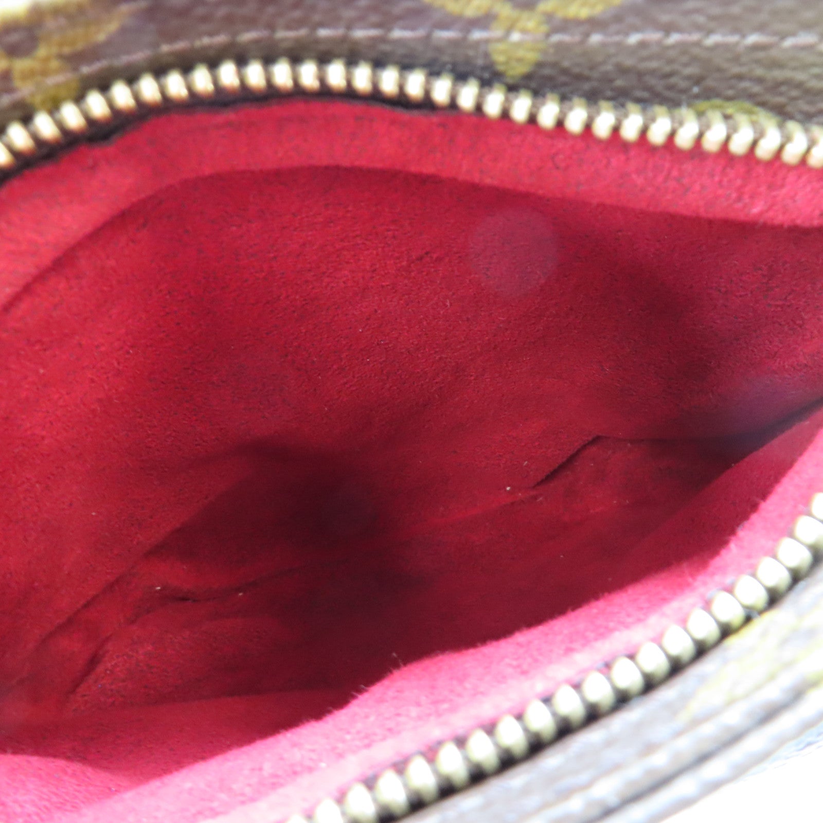 LOUIS VUITTON Monogram Particion金扣手拿包棕色