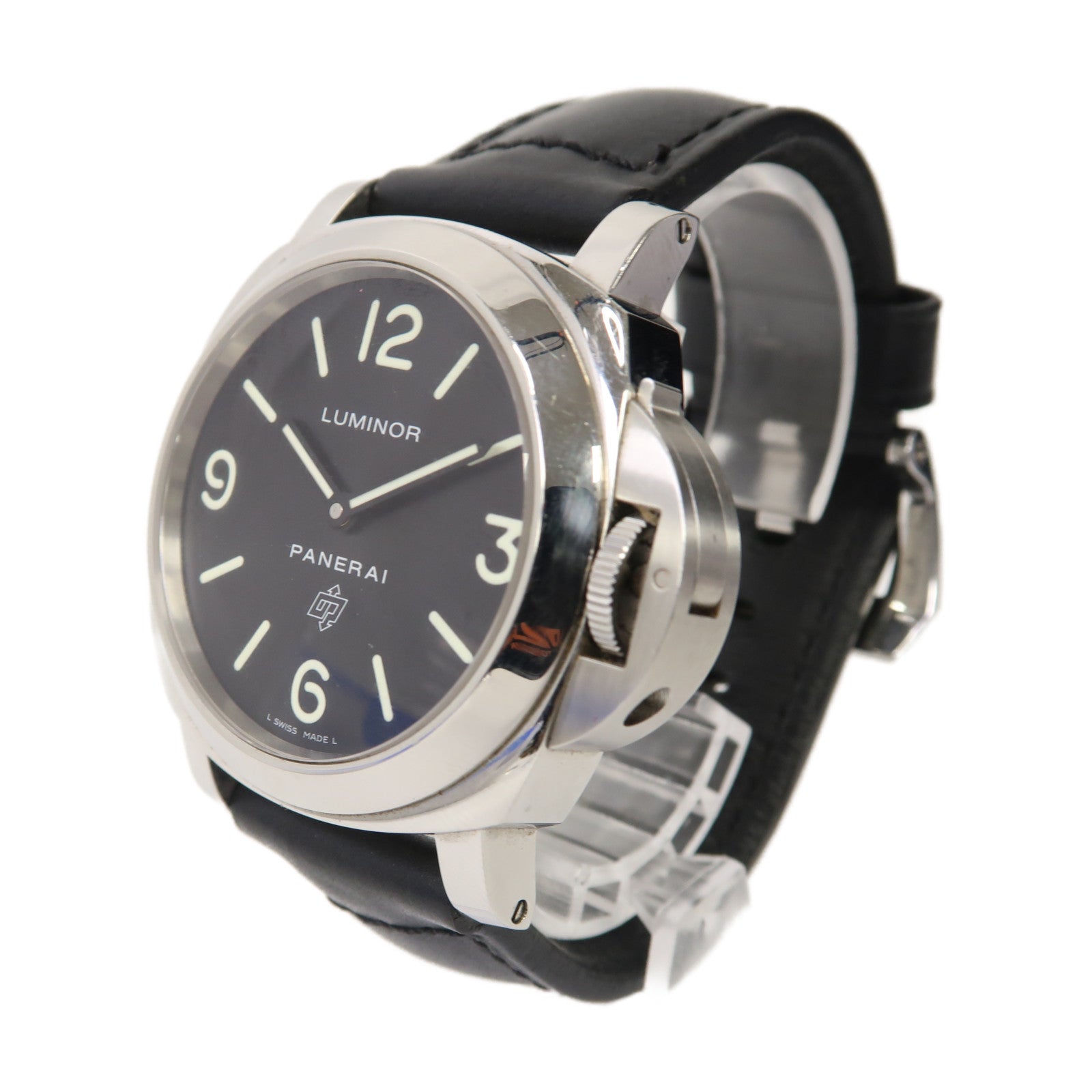 PANERAI Luminor 44mm不鏽鋼手錶自動機芯黑色