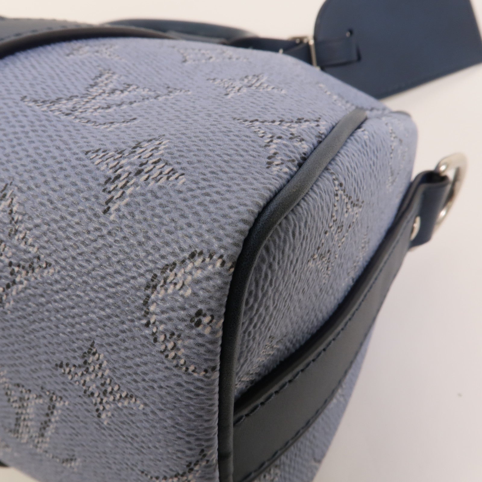 LOUIS VUITTON Monogram Heritage Keepall Bandouliere 25銀扣手挽肩背兩用袋