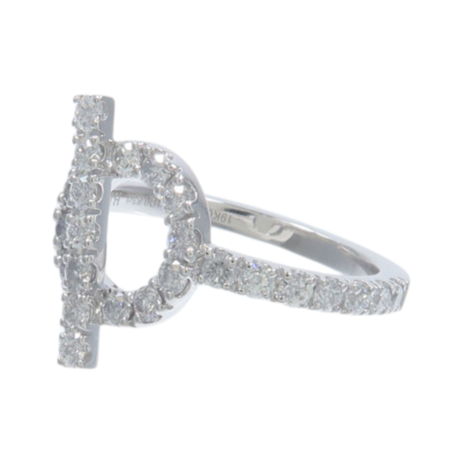 HERMES 18K白金Finesse Ring鑽石戒指