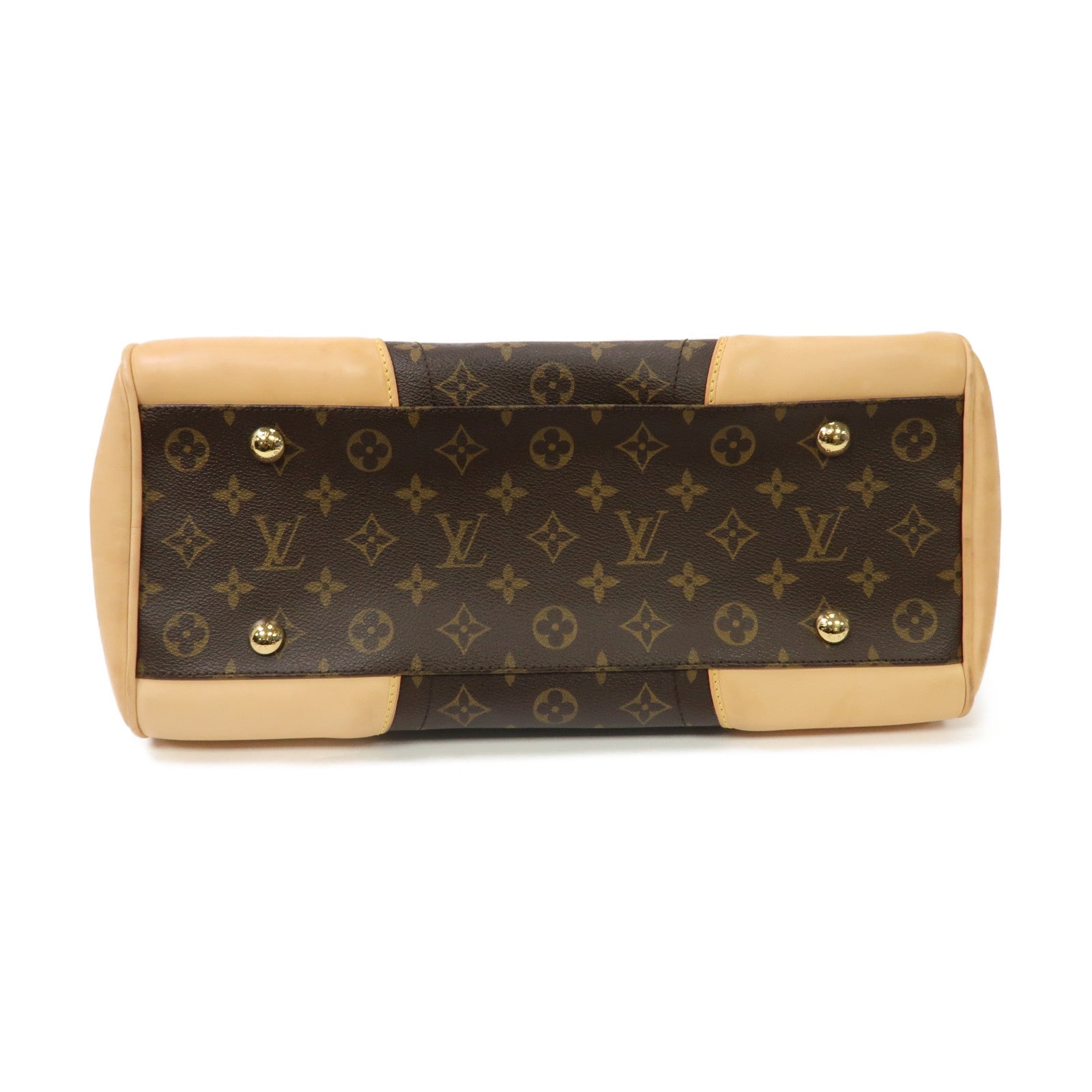 LOUIS VUITTON Monogram Beverly GM金扣肩背袋啡色