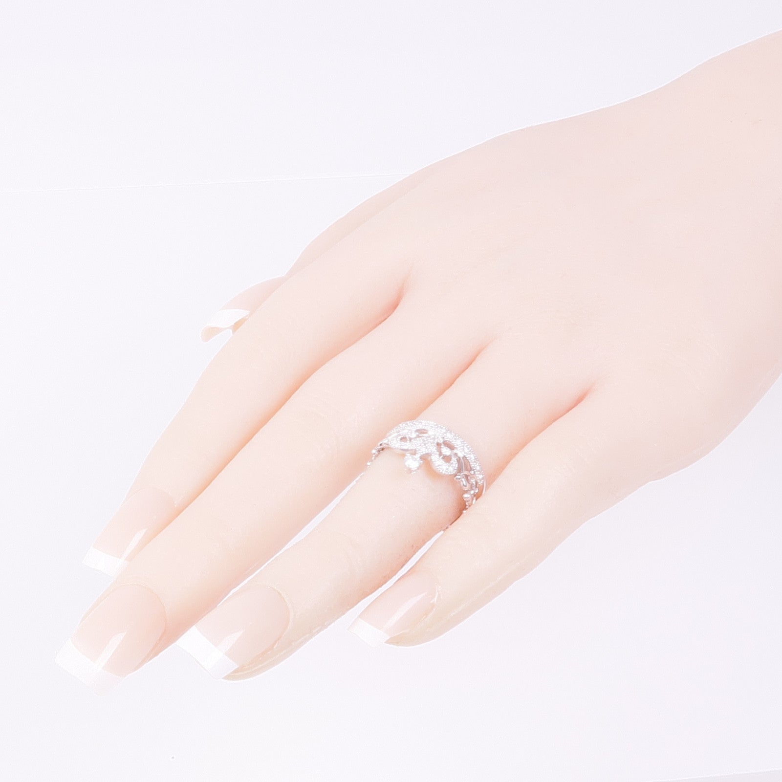 JEWELRY 【激減優惠】18K白金Diamond Ring鑽石戒指US#5.25