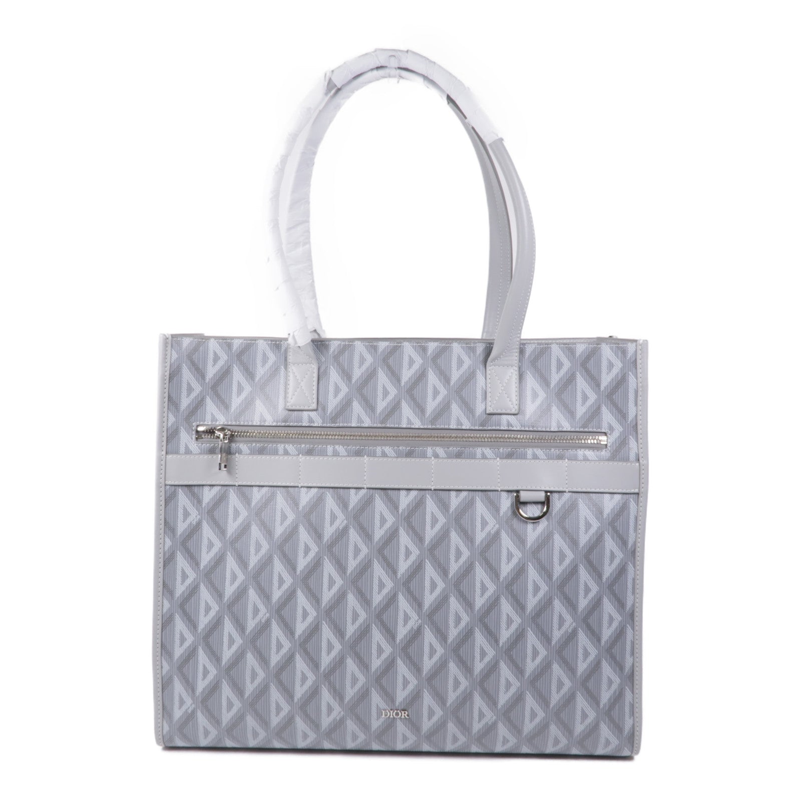 Dior 【激減優惠】塗層帆布Shoulder Tote銀扣肩背袋/手挽袋